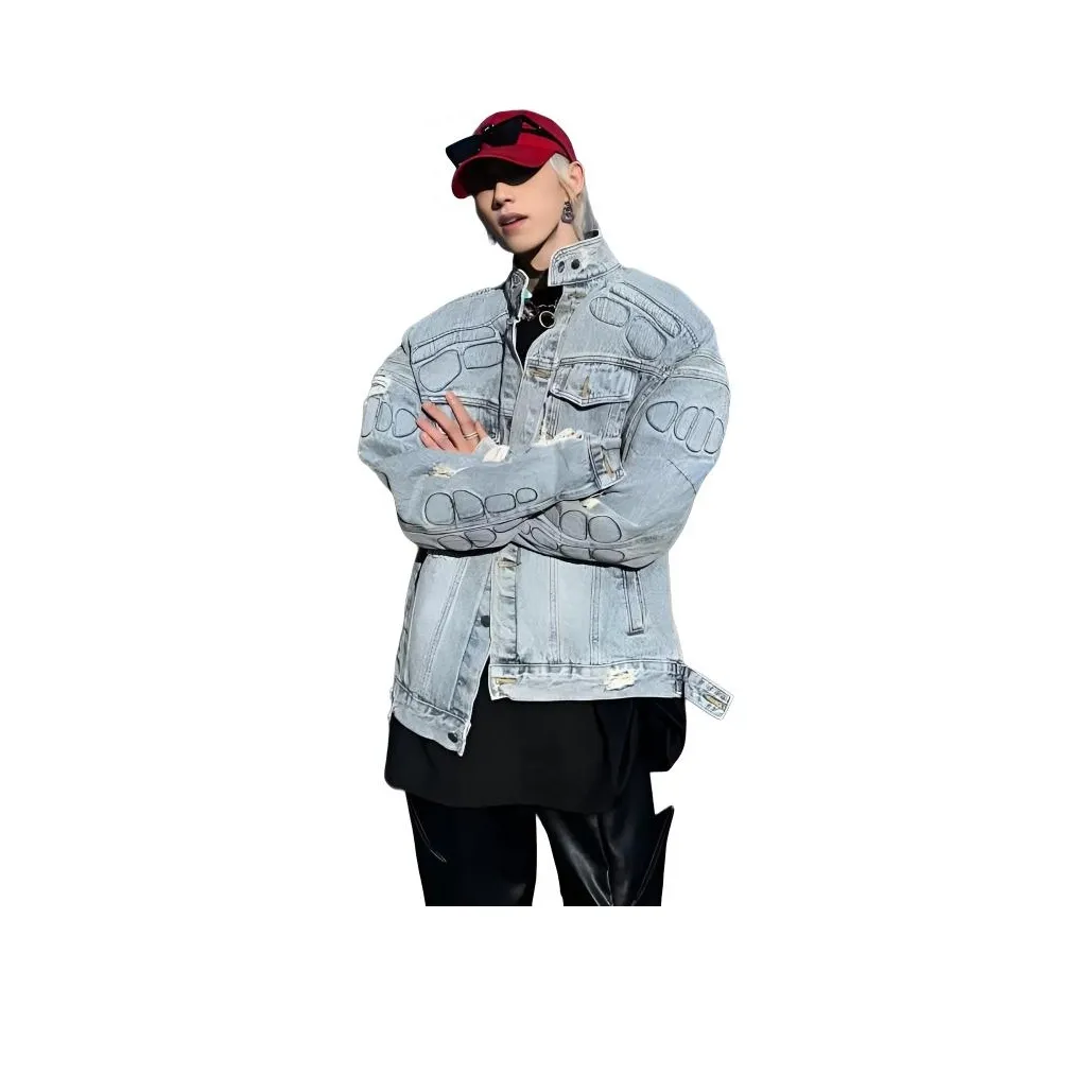 MARTHENAUT Светло-синие унисекс джинсовые куртки