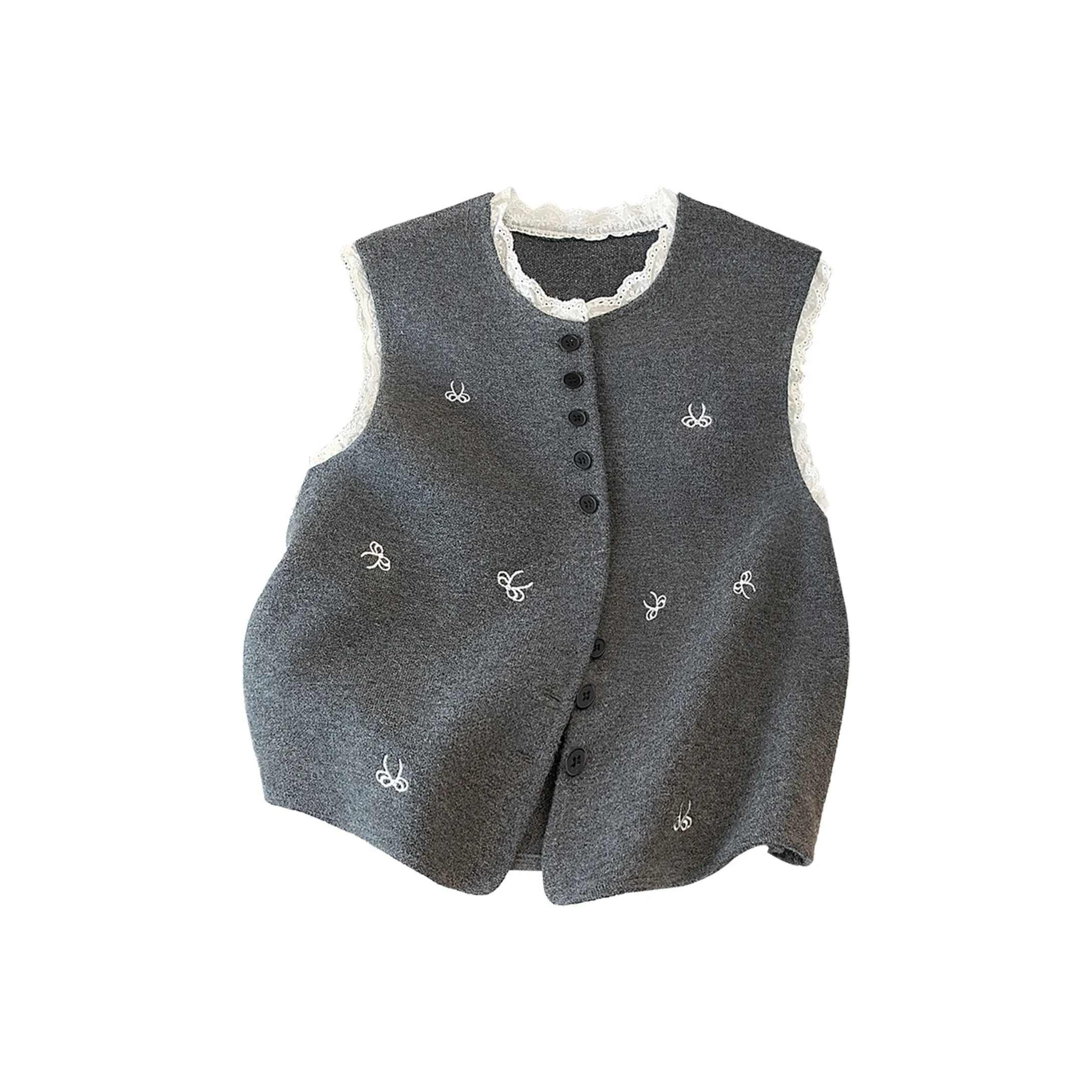 SIBAISHE Темно-серый Женский жилет
