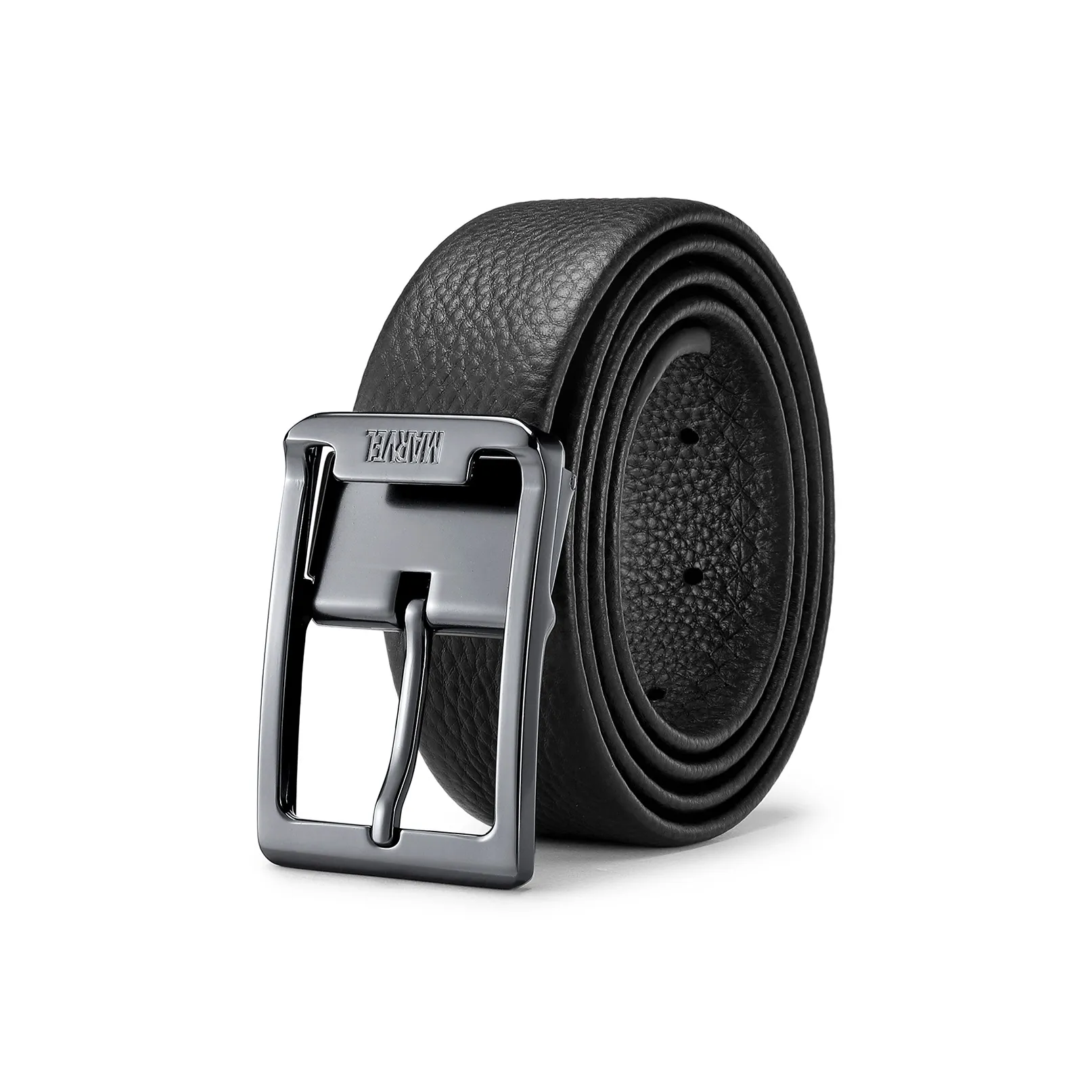 Disney Marvel Ремни из натуральной коровьей кожи мужские черные 3,4 см