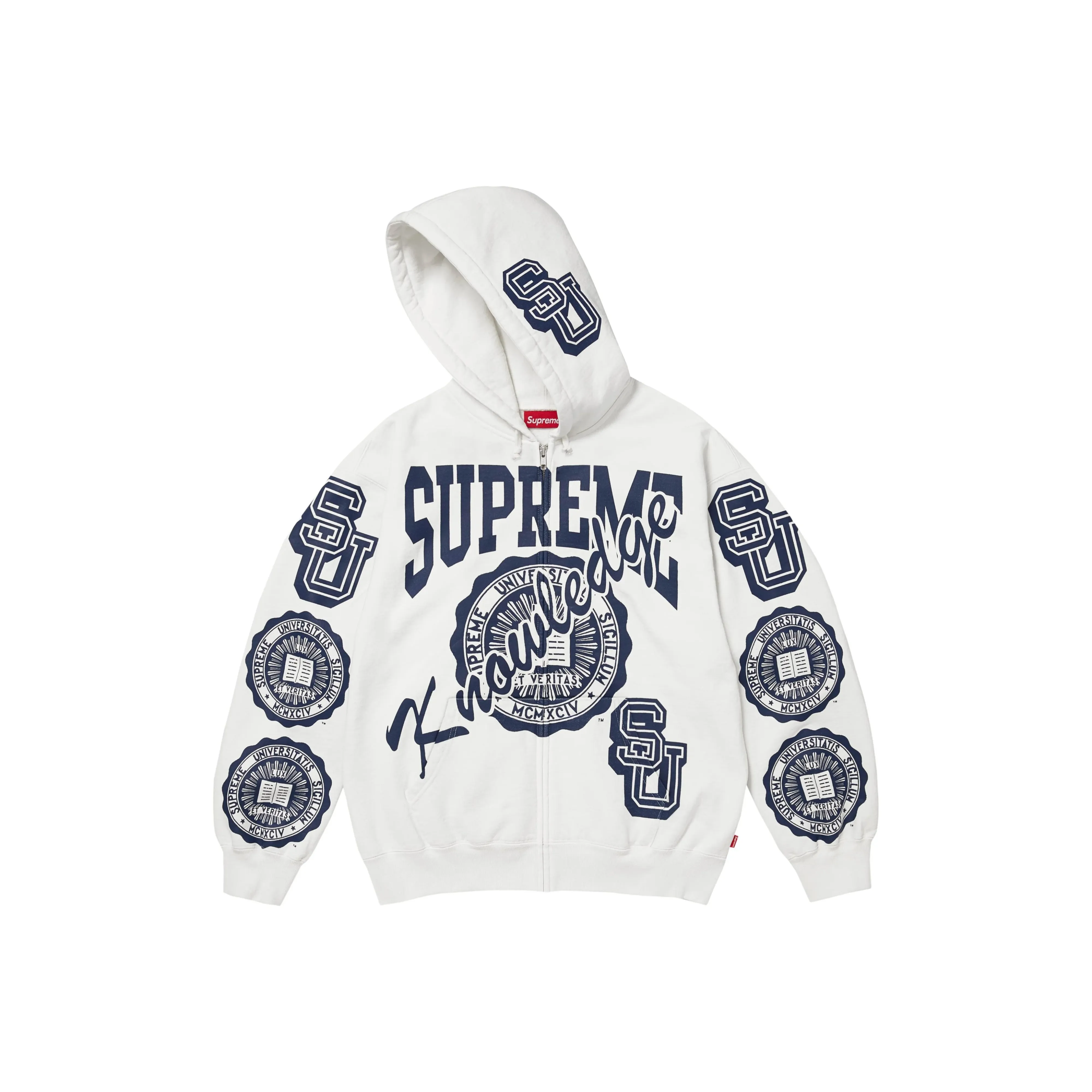 Supreme FW25 Knowledge Reigns ZIP UP Худи Свитшот Унисекс