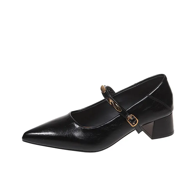 AFJI Грубый каблук Туфли Мэри Джейн Женские