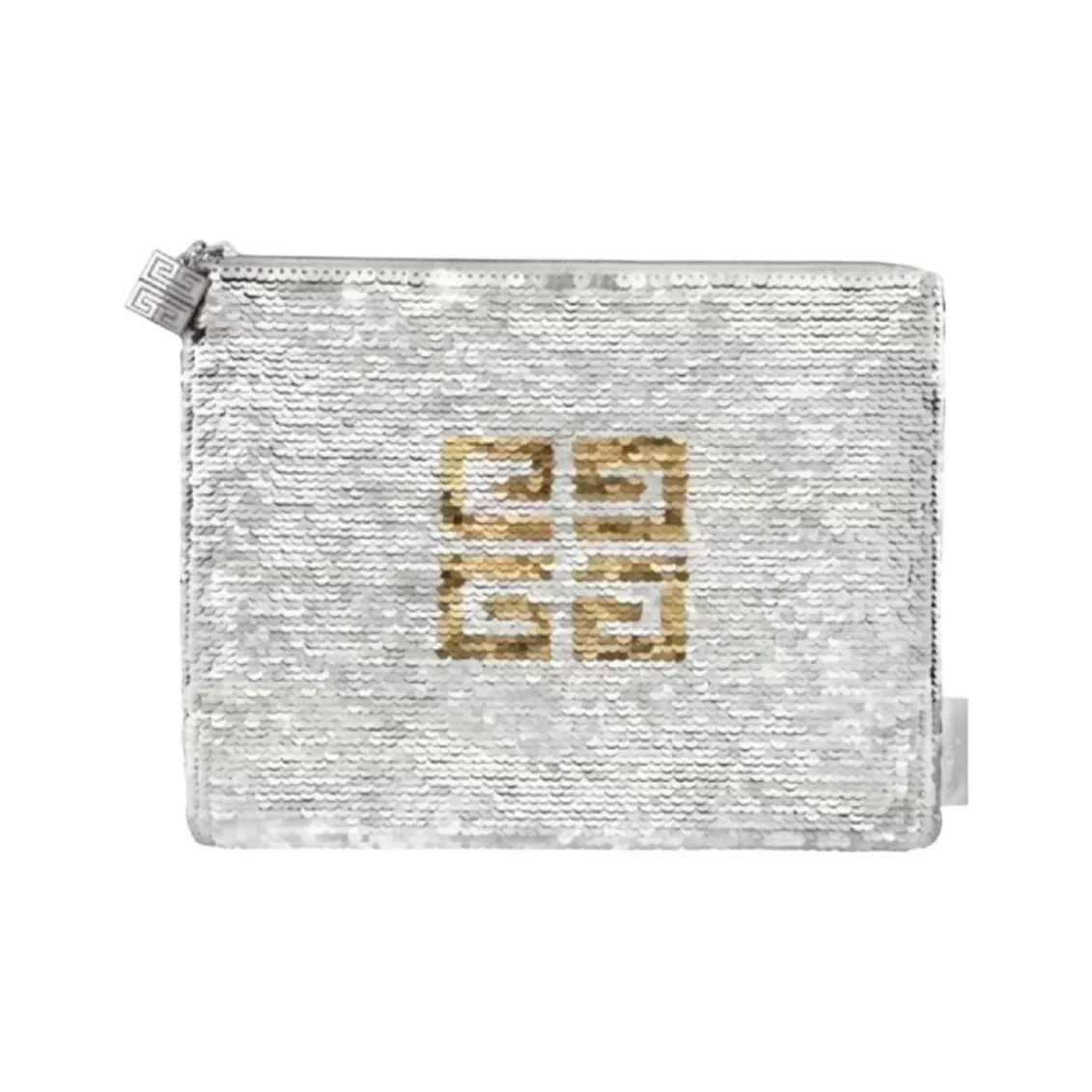 Givenchy Серебряные косметички с блестками