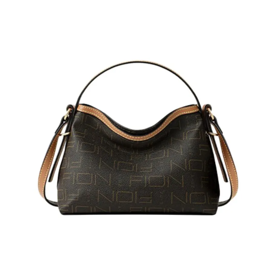 FION Искусственная кожа Сумка Маленькая Женская Кофейного цвета