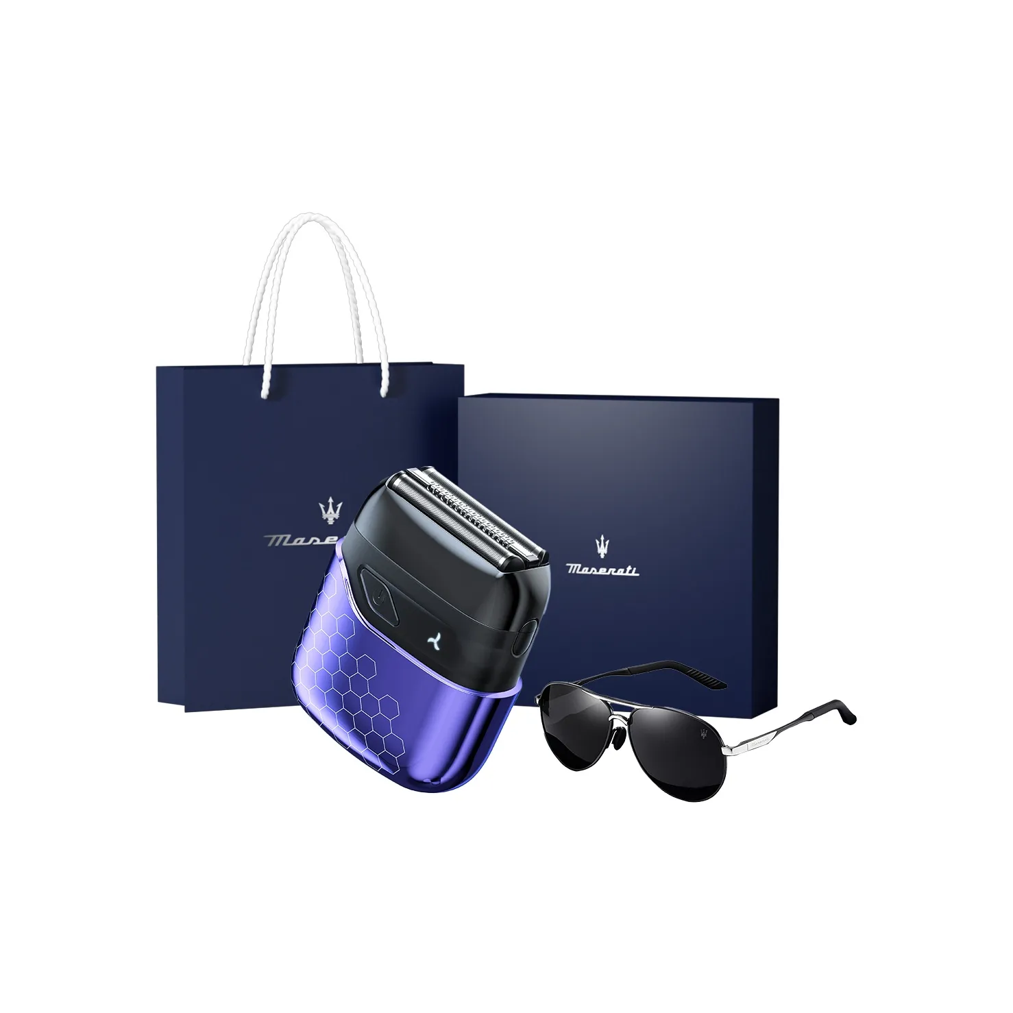 Maserati Metal Aviator Sunglasses Men's