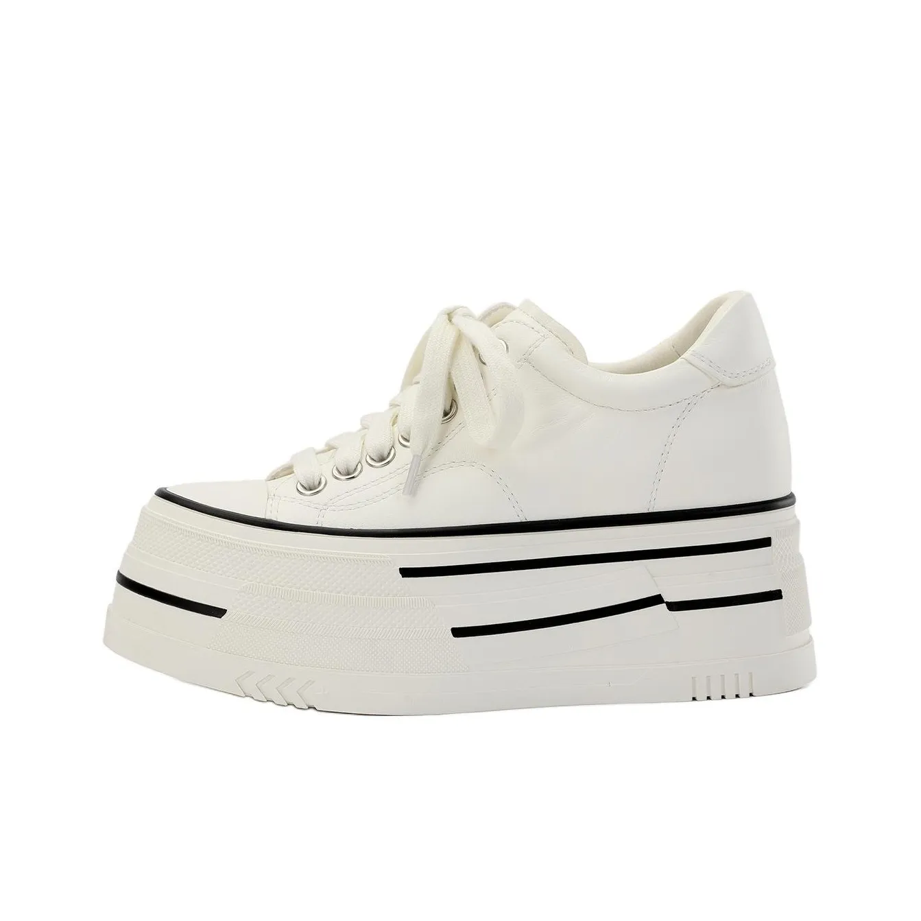 DIBO Каблук-платформа Однотонный Повседневная обувь для скейтборда Low Top Lace Up Креативный Линия Женские