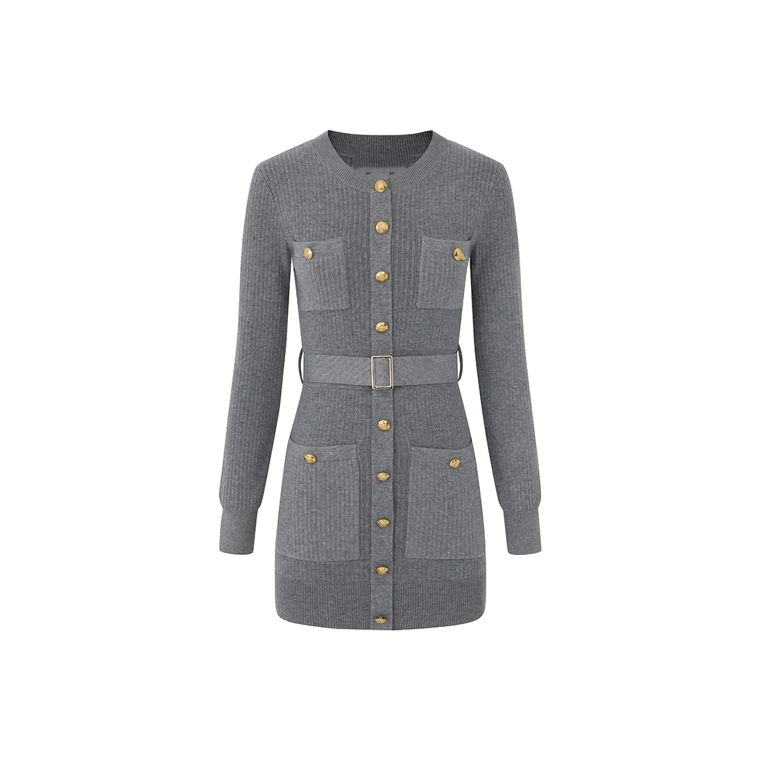 GRAYISMOON Длинное платье с длинными рукавами женское