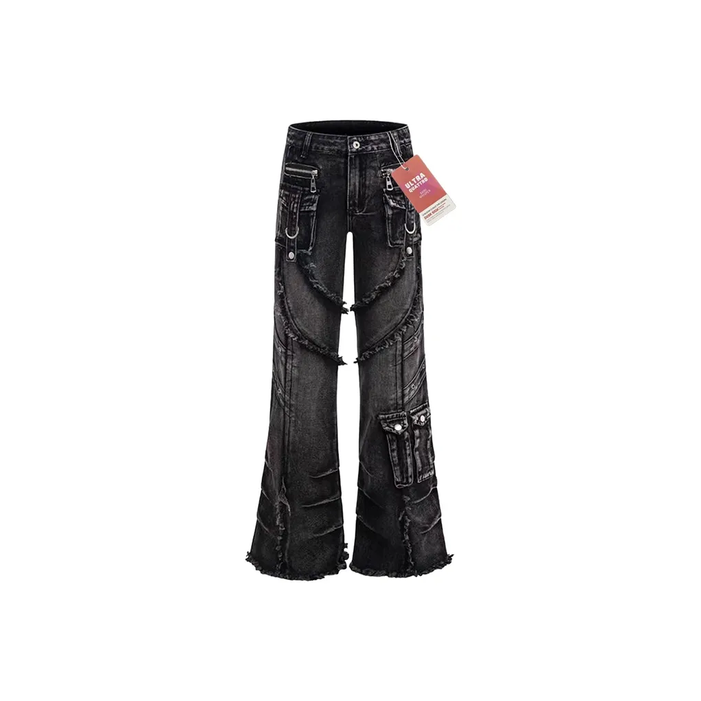 ULTRA QUATTRO Черный Унисекс Джинсы