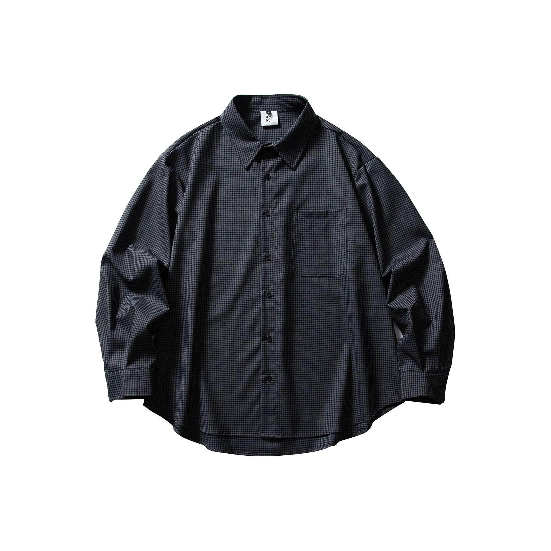 UNDOMAZE Весенний и Осенний Длинный Рукав Рубашка Свободного кроя Мужская