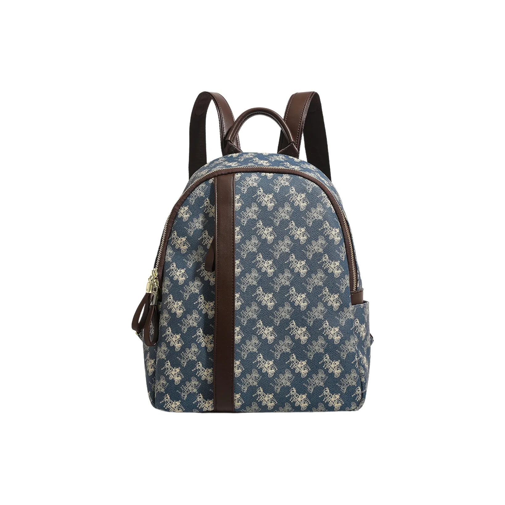 PESASRIE Рюкзак из ПВХ для ноутбука сумка стандартная женская синяя