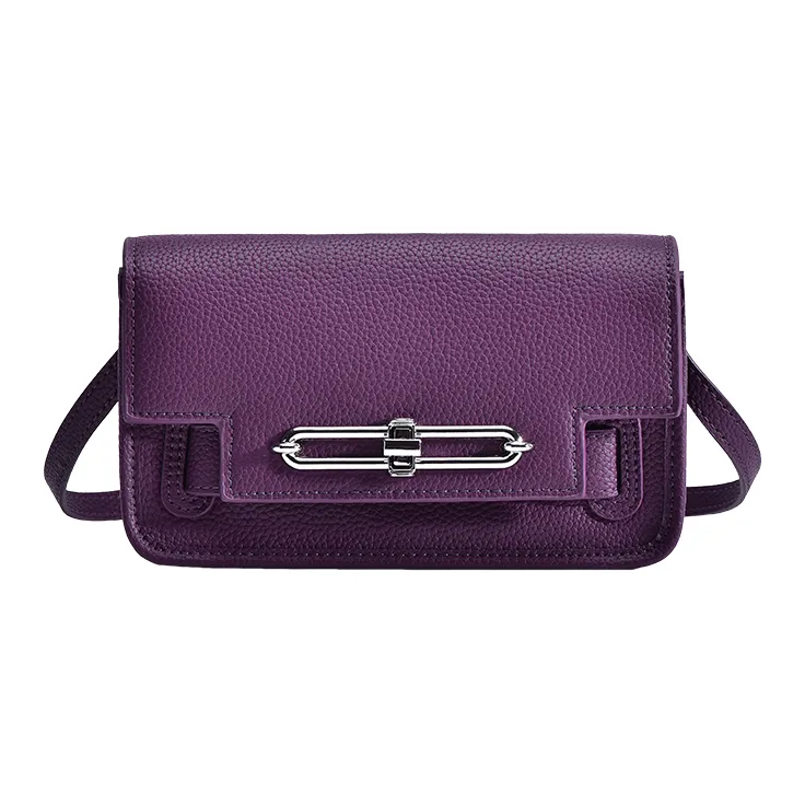 FUFUNI Корова Спилок Сумка через плечо Сумка на плечо Стандартная Женская Фиолетовая Черная