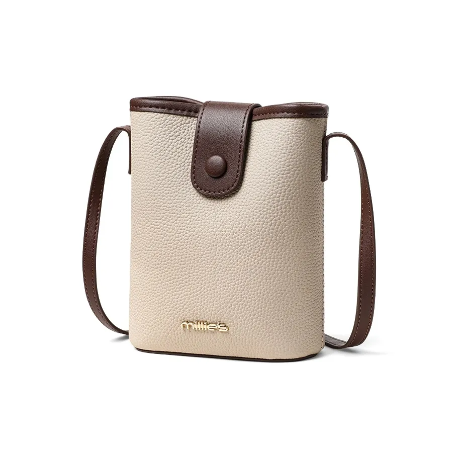 MILLIE'S Чехол для телефона из коровьей кожи сумка через плечо стандартная женская бежевый