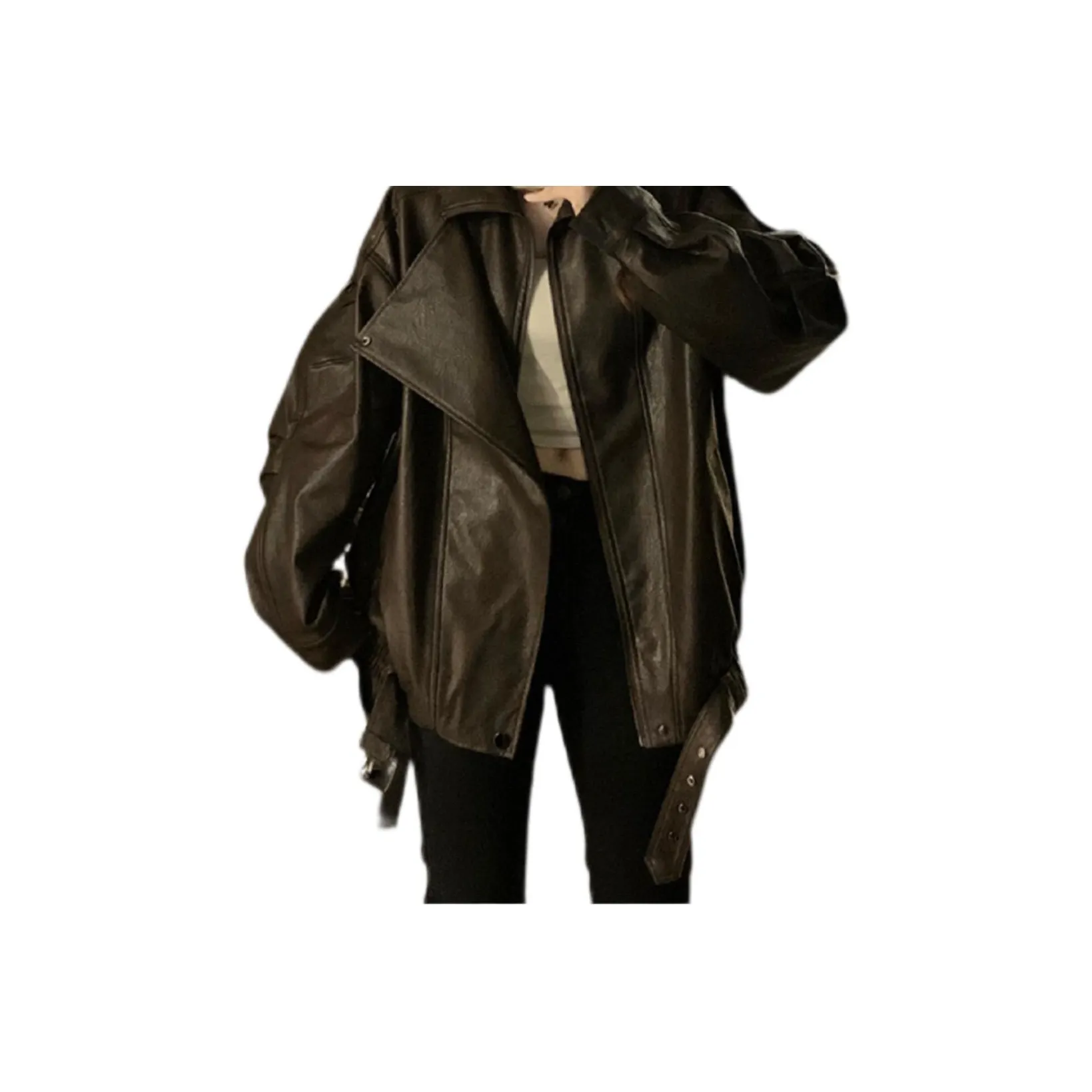 SECFLY OFFICIAL Кожа Куртка Женская