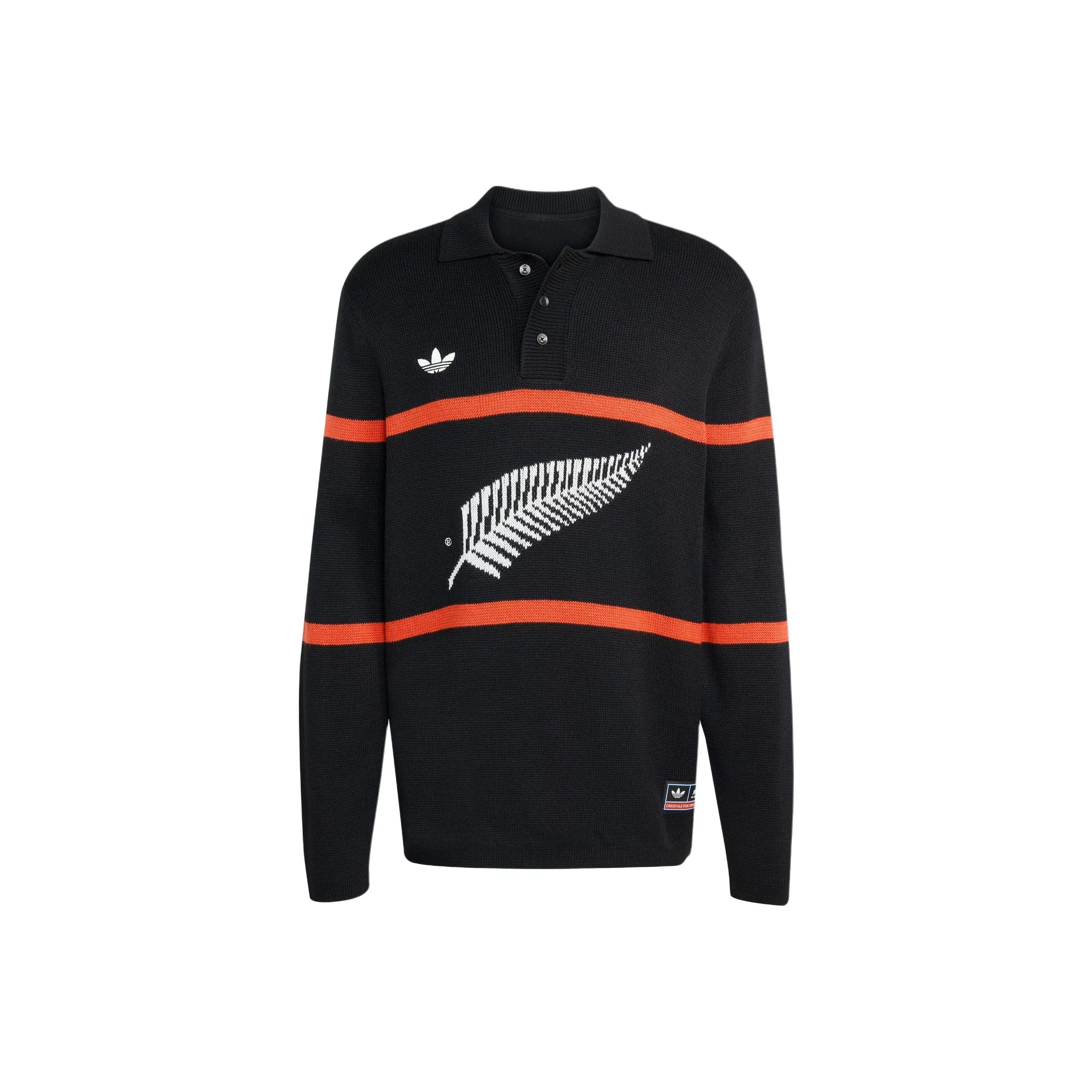 Adidas Originals Вязаная модель FW25 ALL BLACKS Поло Мужское