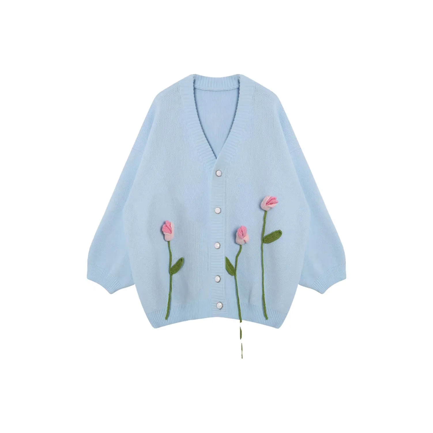 Devanro Небесно-голубой Женский Трикотаж