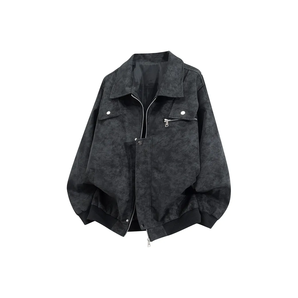 HLPT 2025 Fall Американский стиль DIVERSE Дизайн Мотоциклетная куртка Унисекс