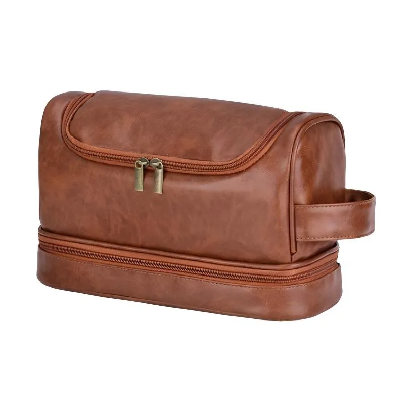 TLXT Двойной Layer Мужская косметика Сумка Мешок для хранения с крючком Портативная деловая сумка для туалетных принадлежностей Домашний Путешествие