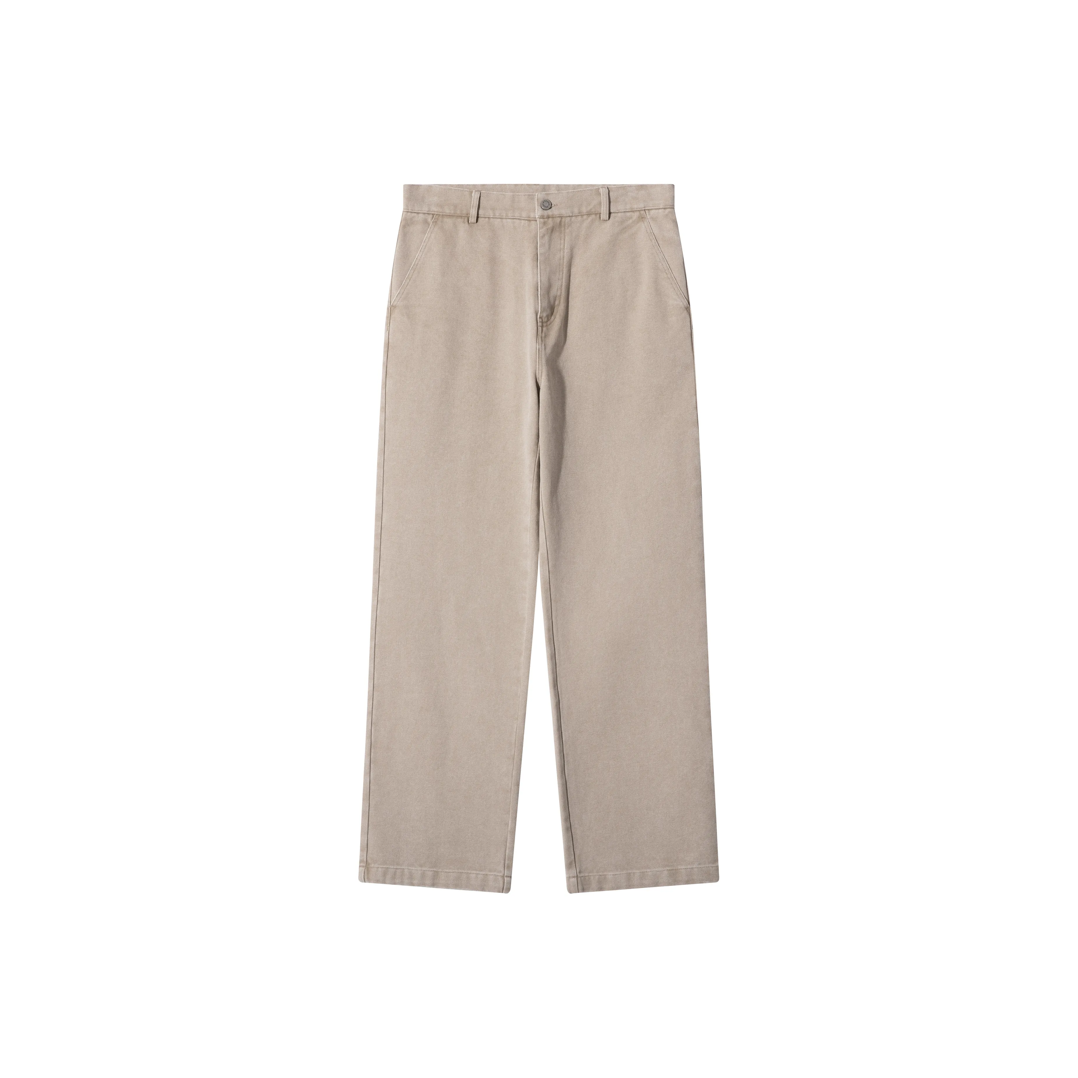 SANBAI STUDIO Многоцветные тяжелые холщовые брюки для мужчин 100% хлопок винтажный прямой крой повседневные брюки унисекс