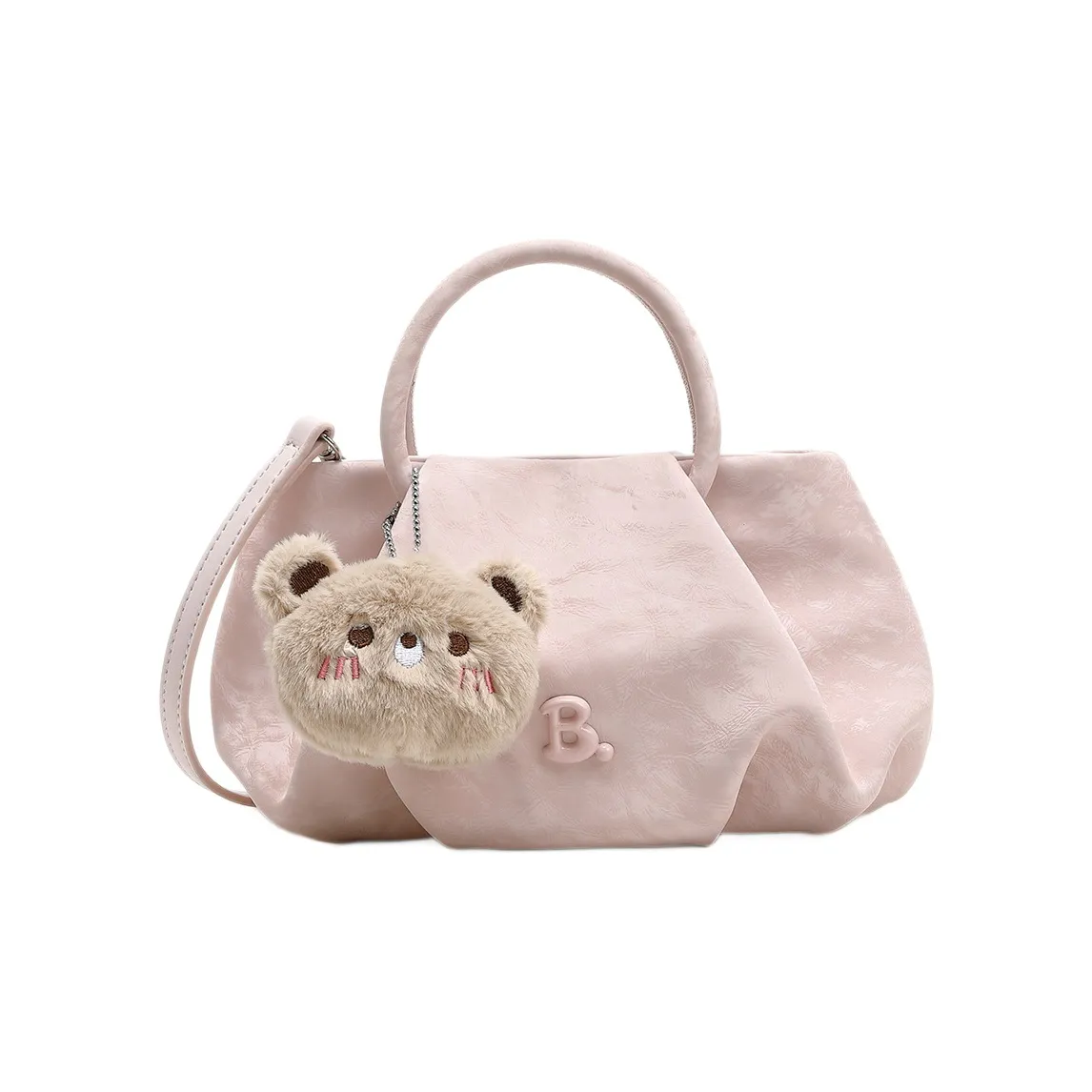 DIFFERENT FACES ПУ (полиуретан) Сумка через плечо Одно плечо Обычная Женская Вишневый цветок Розовый