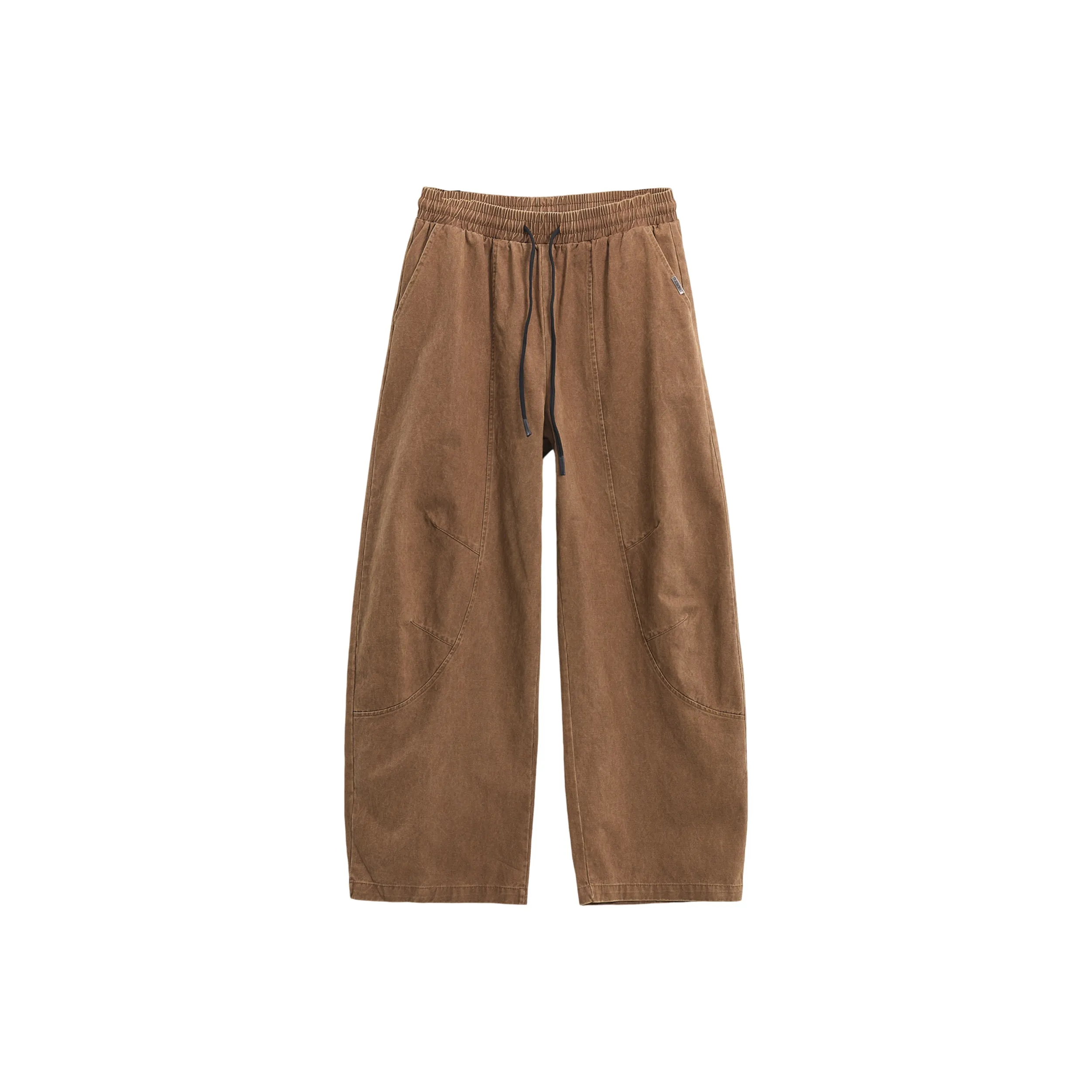 ENTONG Кофейный Унисекс Повседневные Штаны