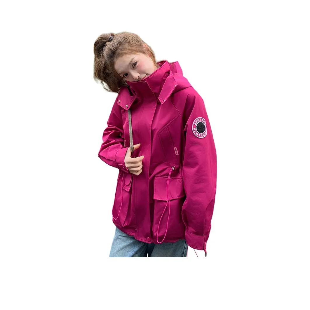 MEXICAN Розово-красный Женский Короткий Пальто