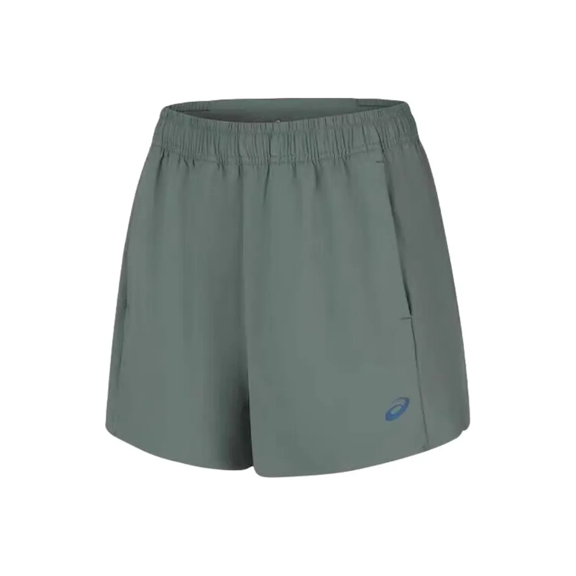 ASICS Темно-зеленые Серые Женские Спортивные Шорты