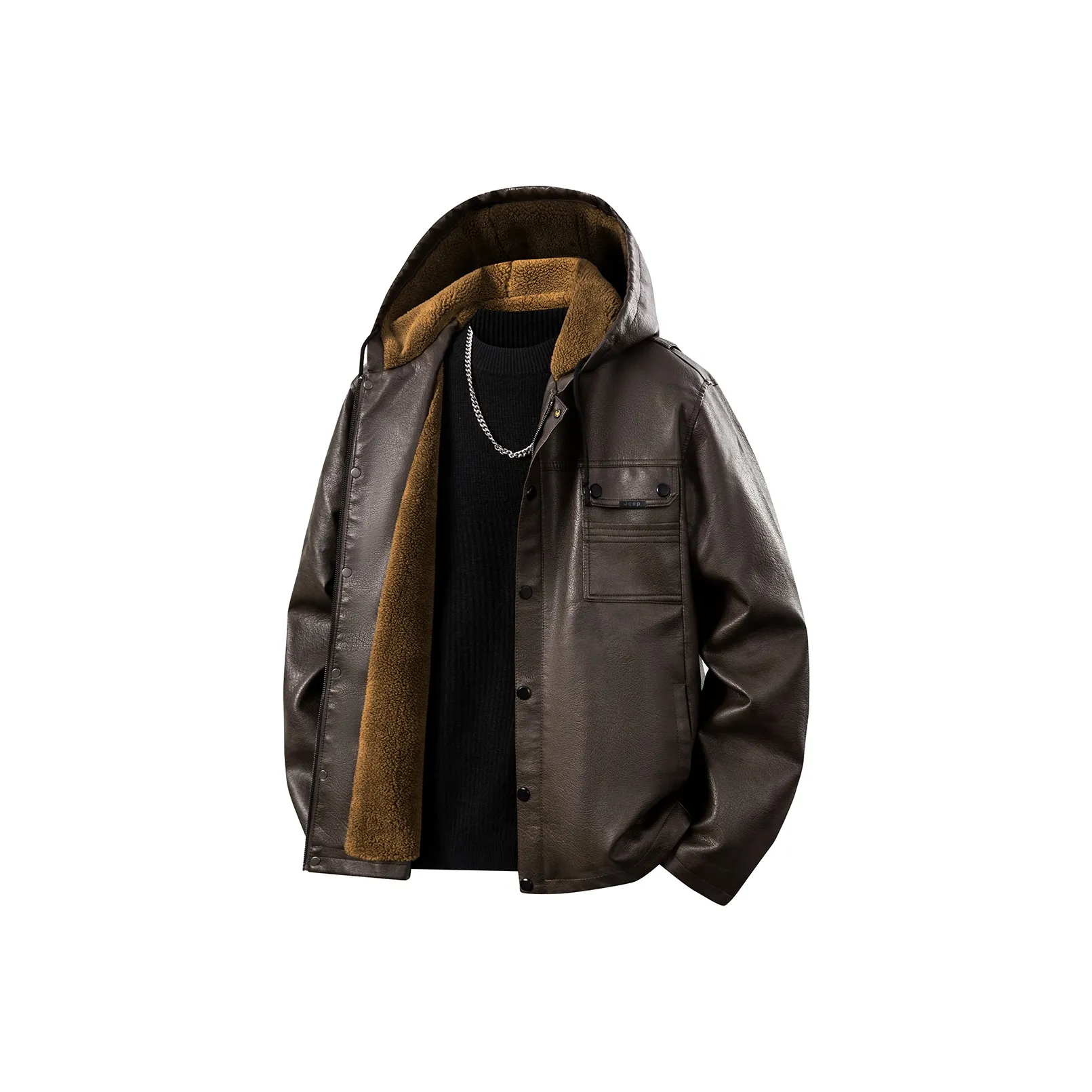 Коллекция Jeep Luxury Wrangler Кожаные куртки и пальто Унисекс