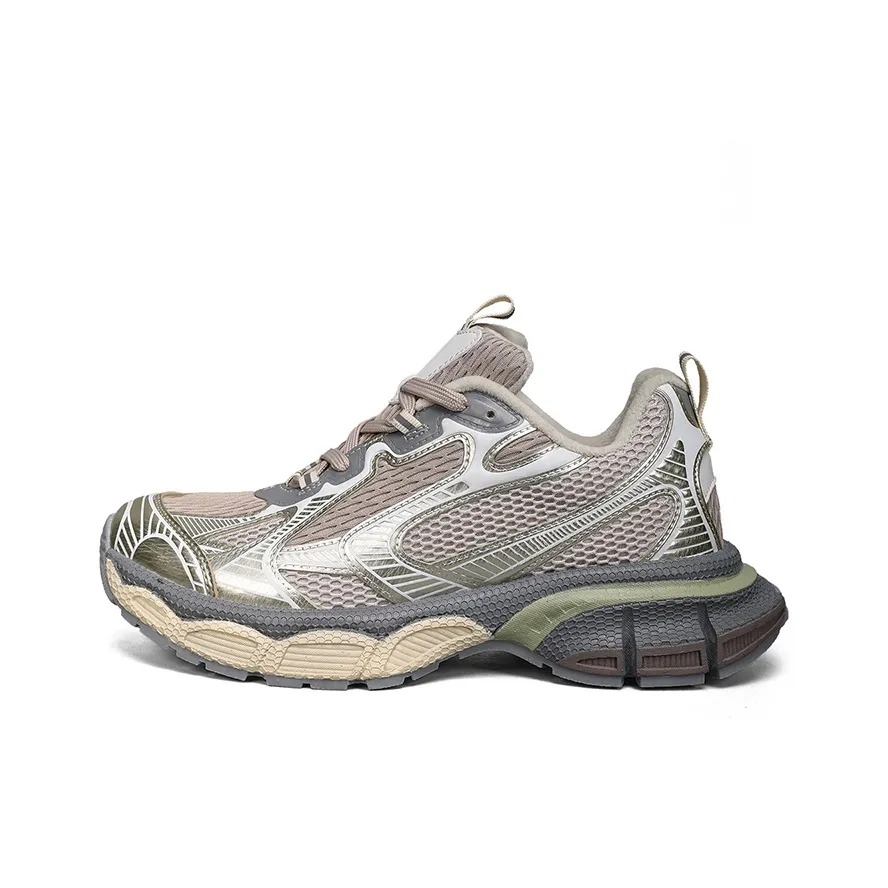 AISHIMENG Устойчивый к истиранию противоскользящий низкий топ пара массивные кроссовки унисекс