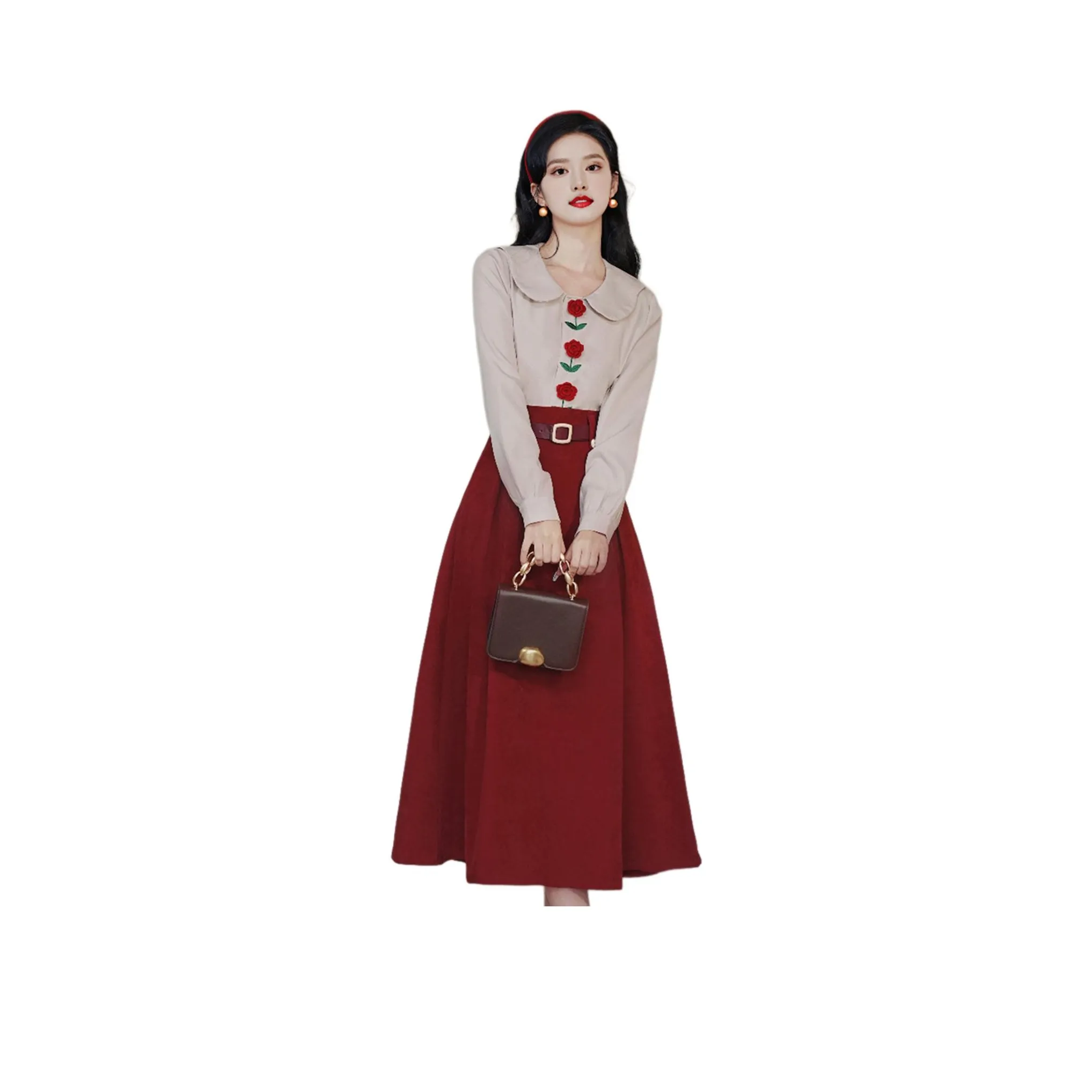 Wbwq Одежда Комплекты Двух Предметов Женские Юбка и Топ Комплекты