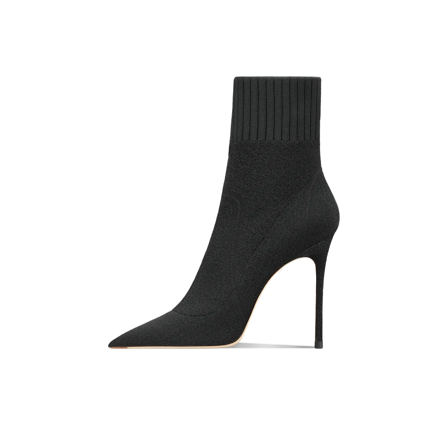 Siwei Crew Осенние и зимние французские ботинки с заостренным носом супер высокий каблук женские универсальные носки ботинки