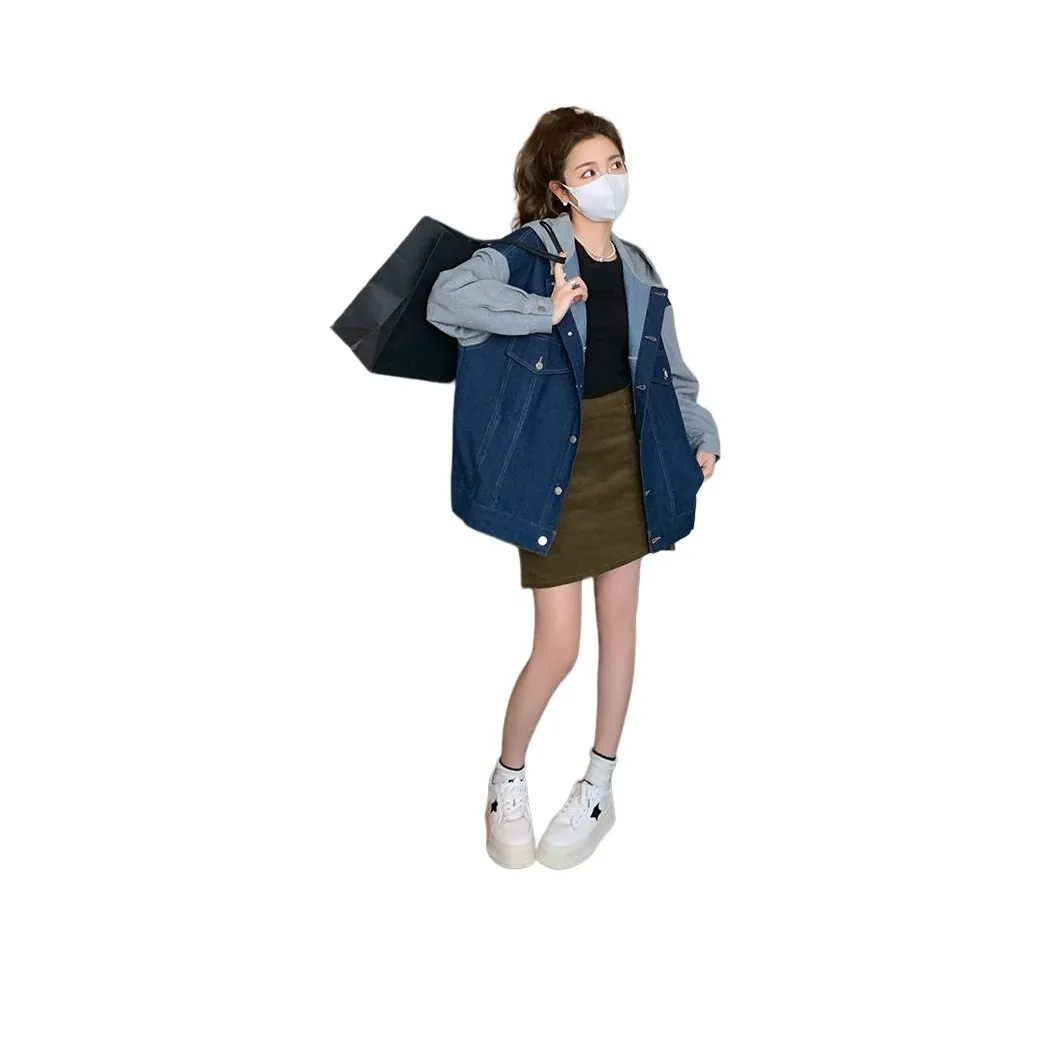 MEXICAN Синий Женские Джинсовые Куртки