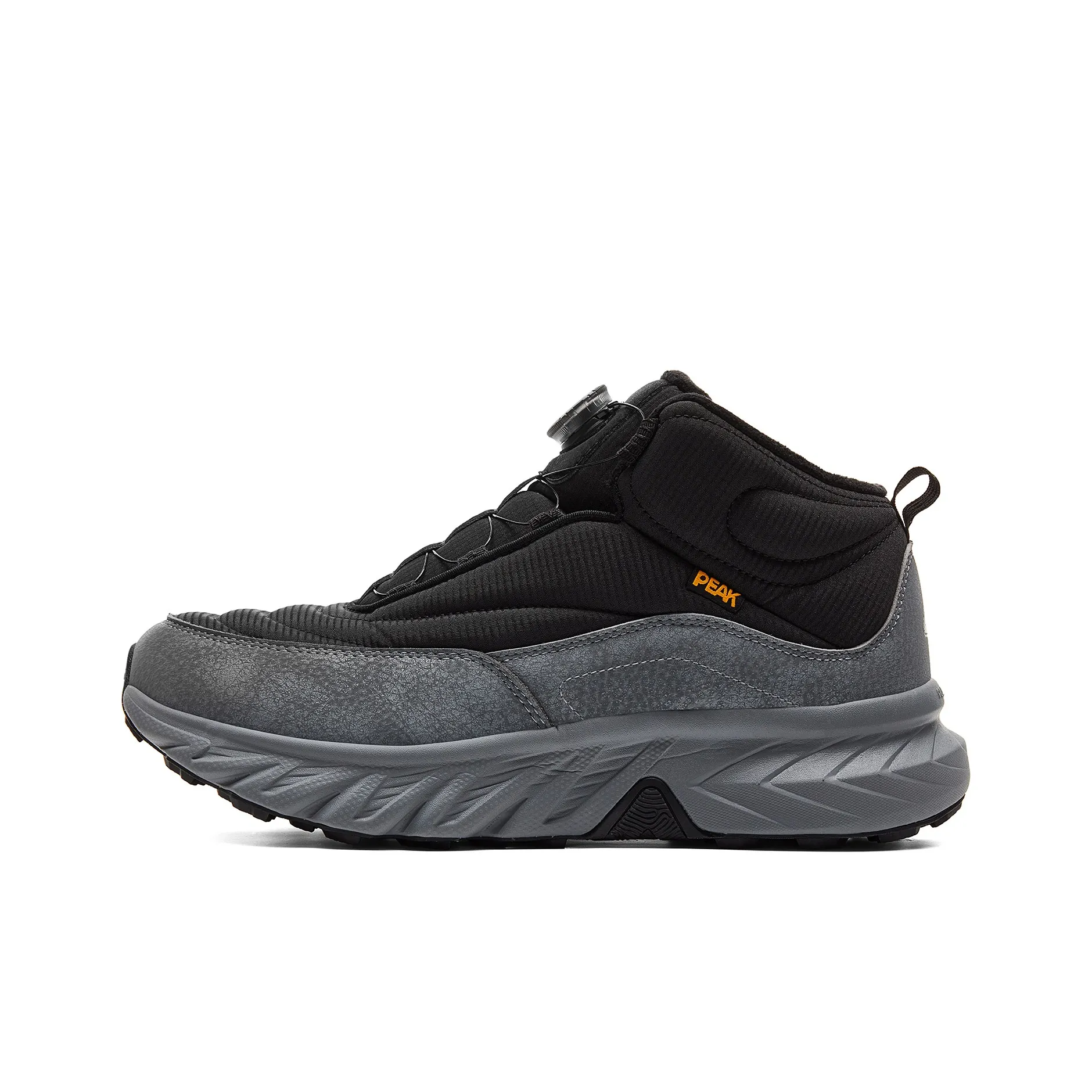 PEAK Taichi Journey V2 Аbrasion Resistant Shock Absorbers Slip Resistant High Top Streetwear Men's Black Gray