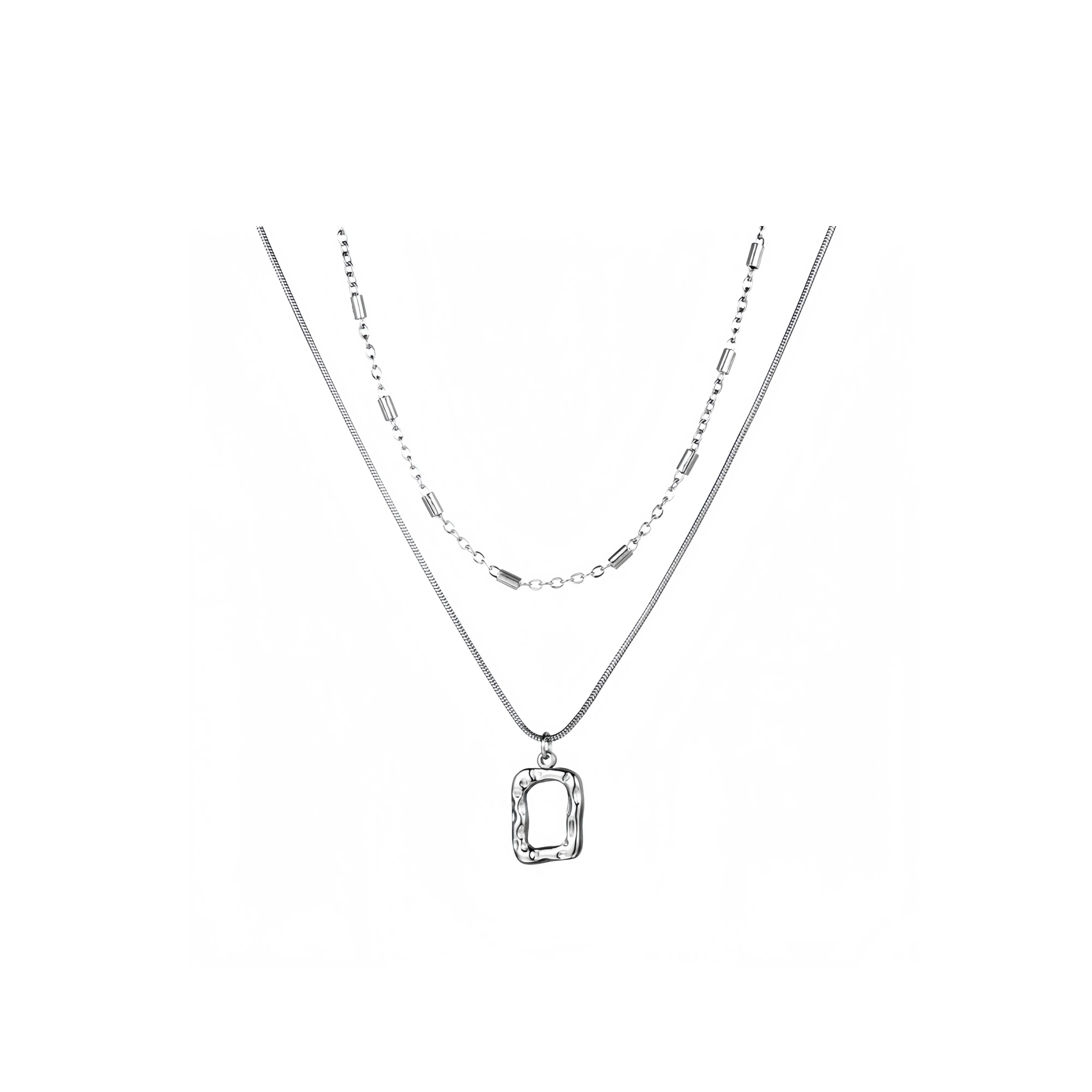 Quarqor Ожерелья из нержавеющей стали Женские