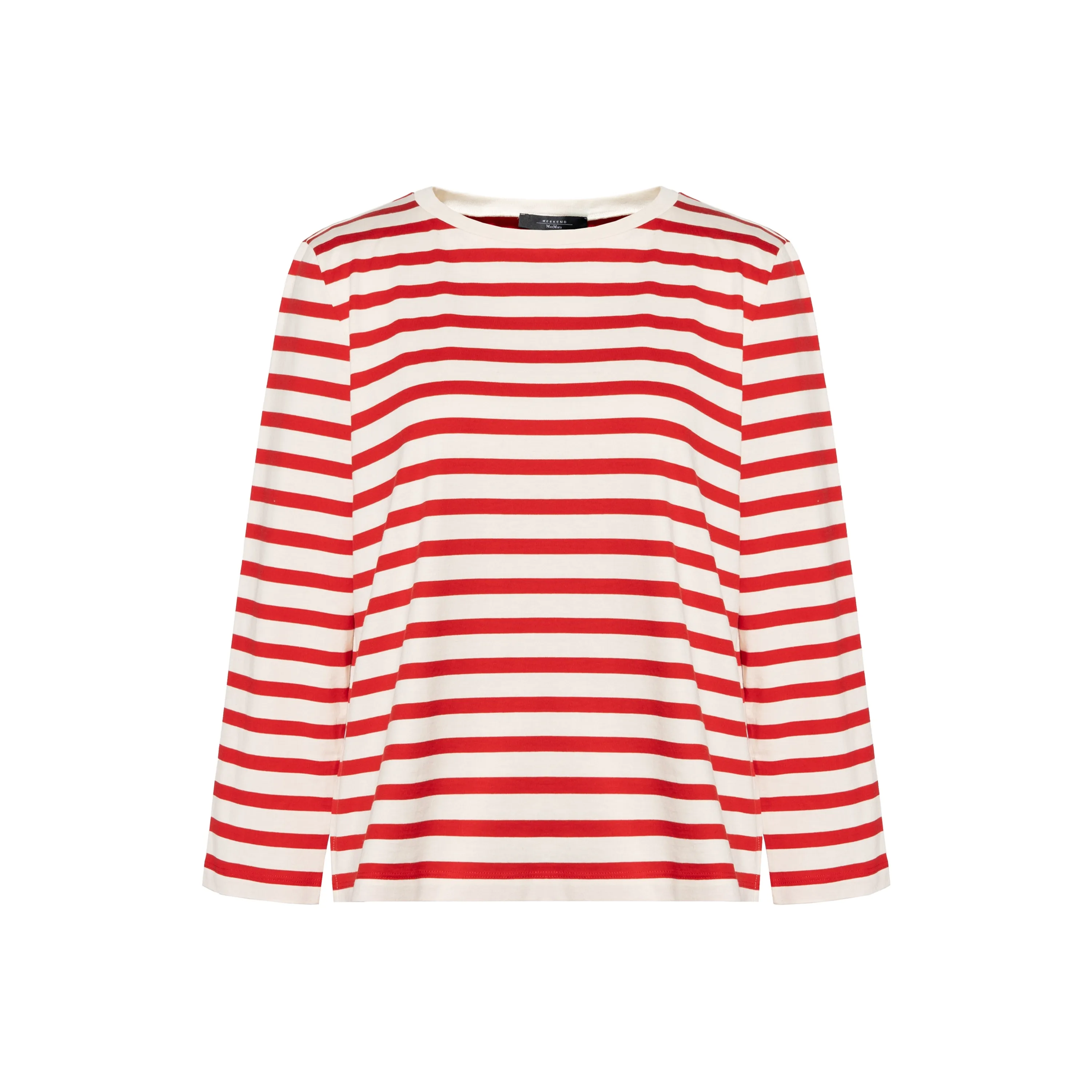 WEEKEND MaxMara FW24 T Рубашка Женская Красная Белая