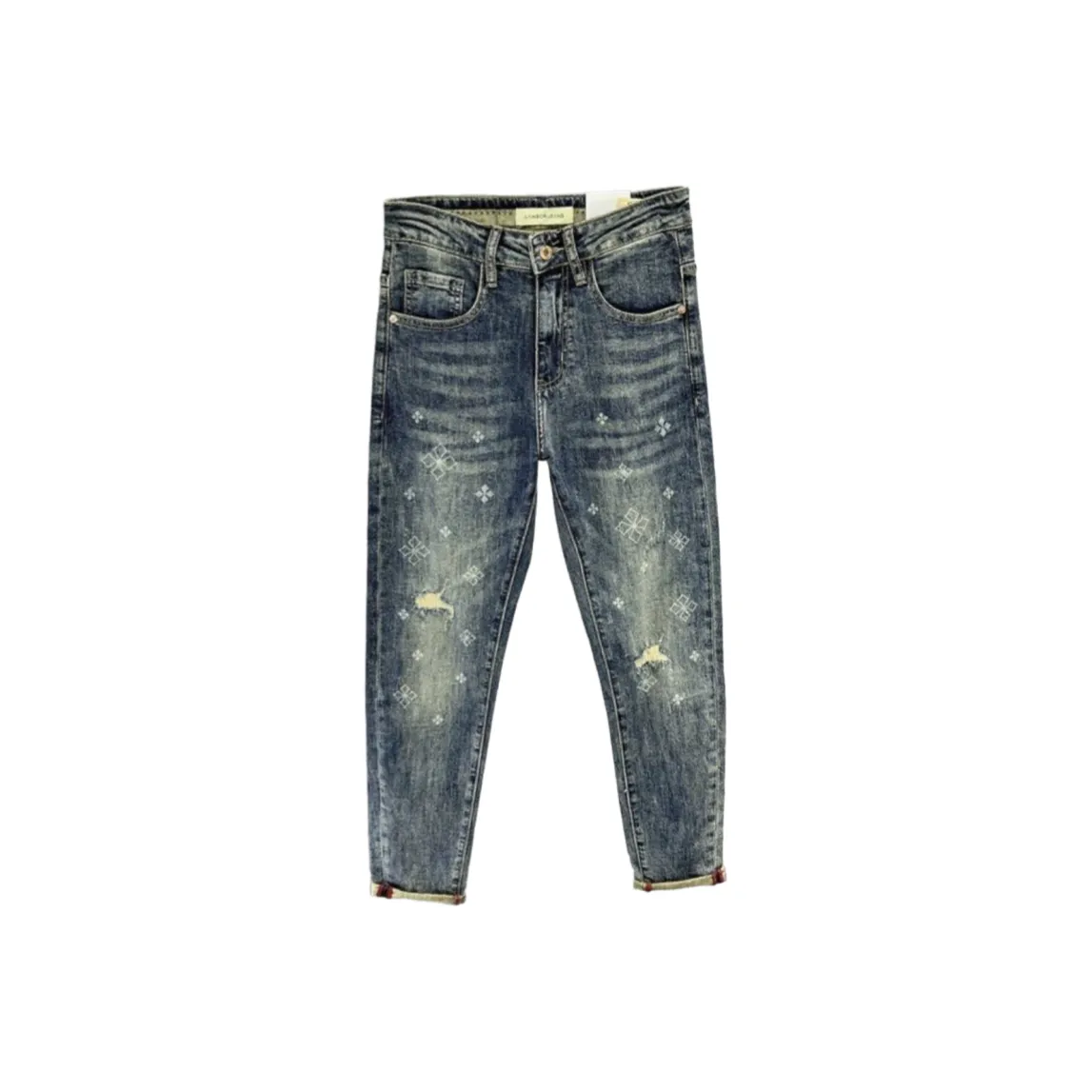 CAT'S PAW Синий Унисекс Джинсы