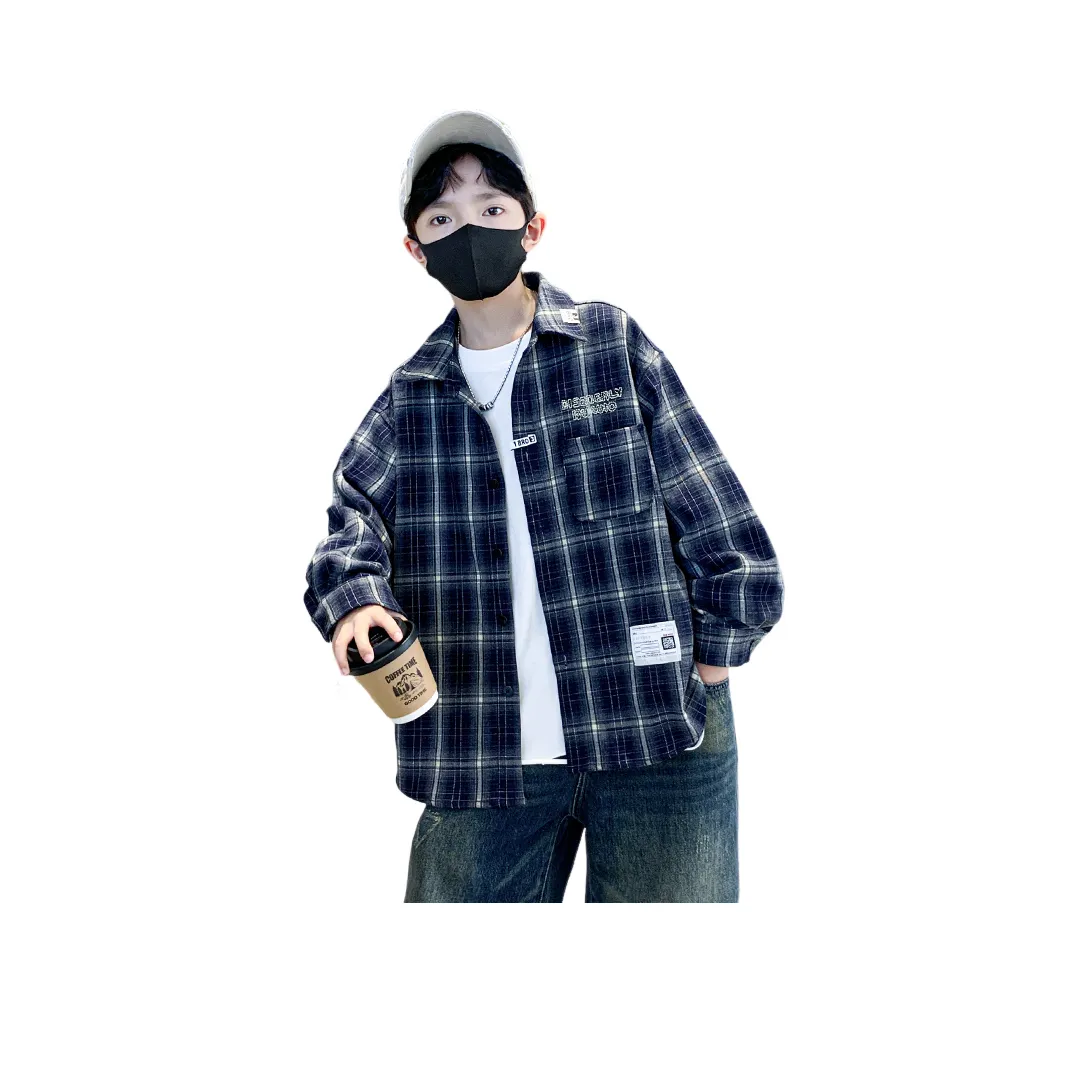 Little Redfish Повседневная рубашка для подростков