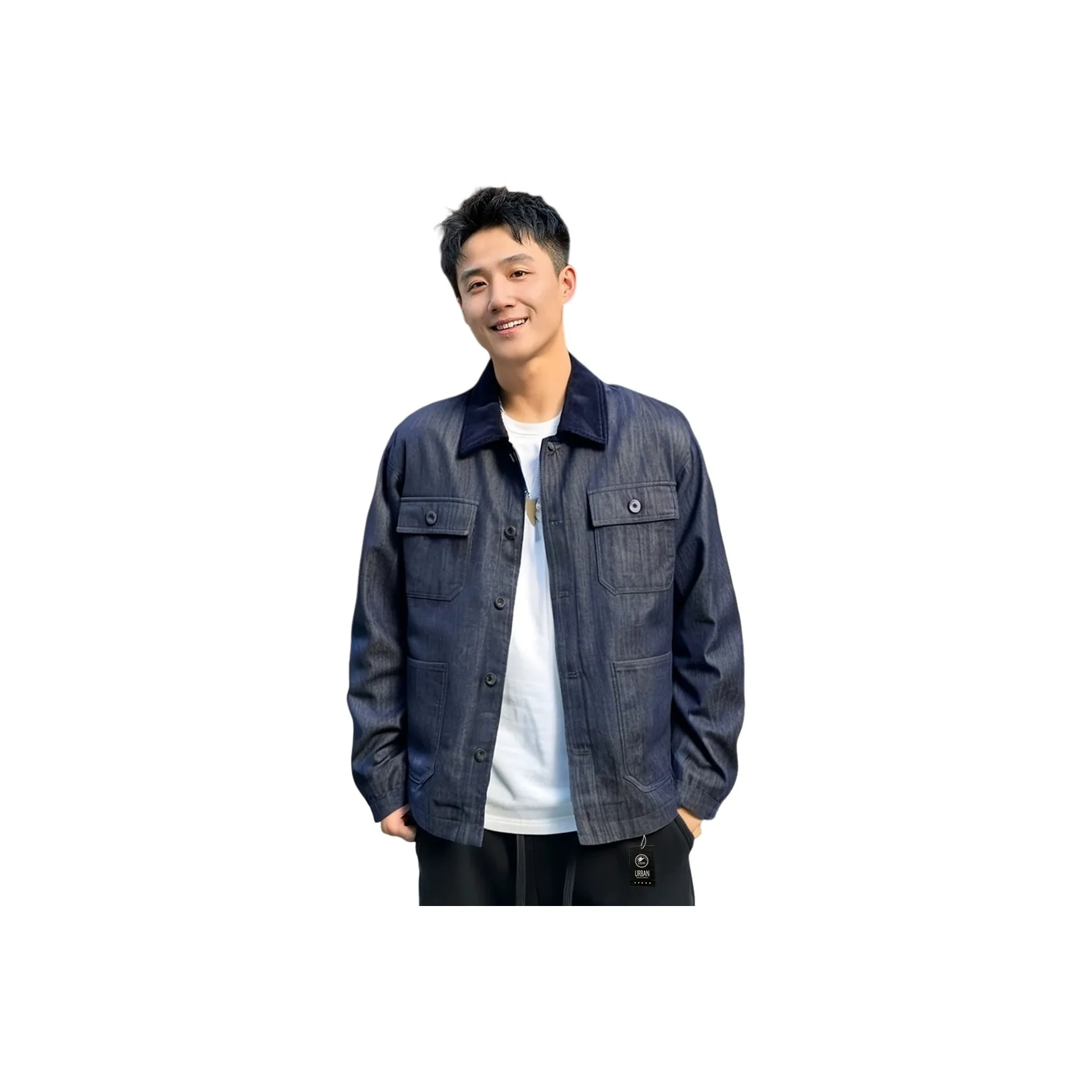 URBAN AUTHENTIC Темно-синий High quality Унисекс Куртки