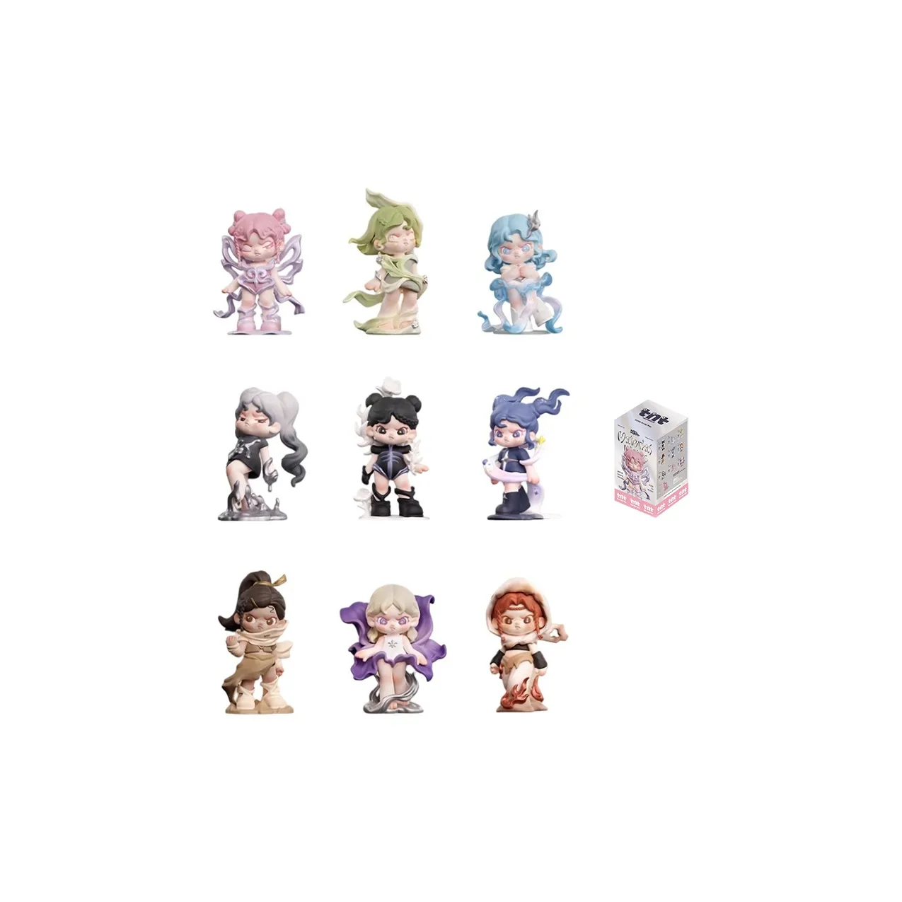 TNT SPACE Dora Big Сестра Quality Realm Коллекция Слепые коробки Один Blind Коробка Целая коробка 9 шт