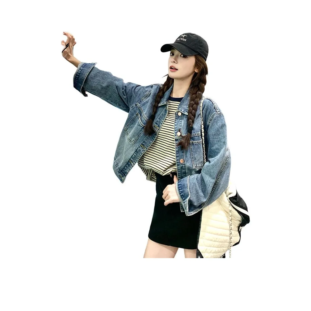 MEXICAN Синий Женские Джинсовые Куртки