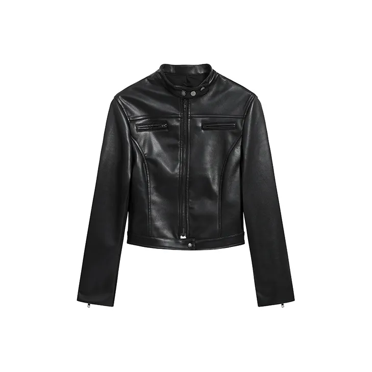 SYEEE WITH U Кожа Куртка Женская