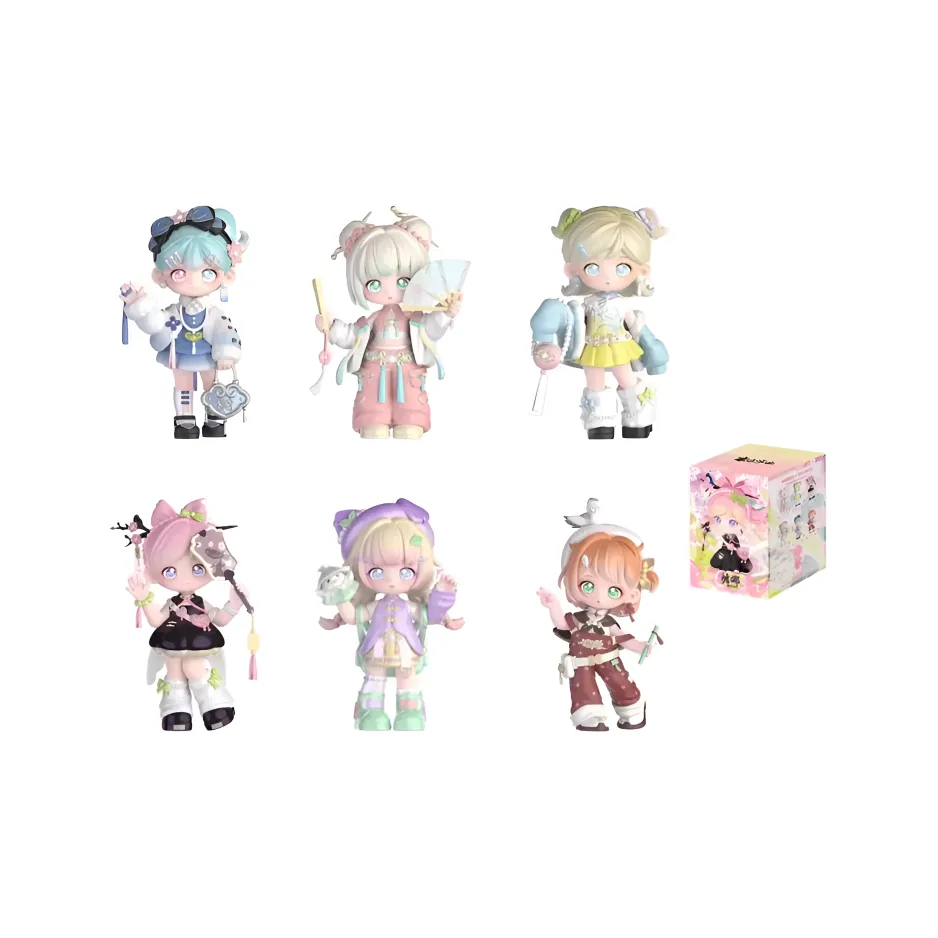 Miniso TEENNAR Oriental Overture Слепые коробки Один Mystery Коробка Целая коробка 6 шт