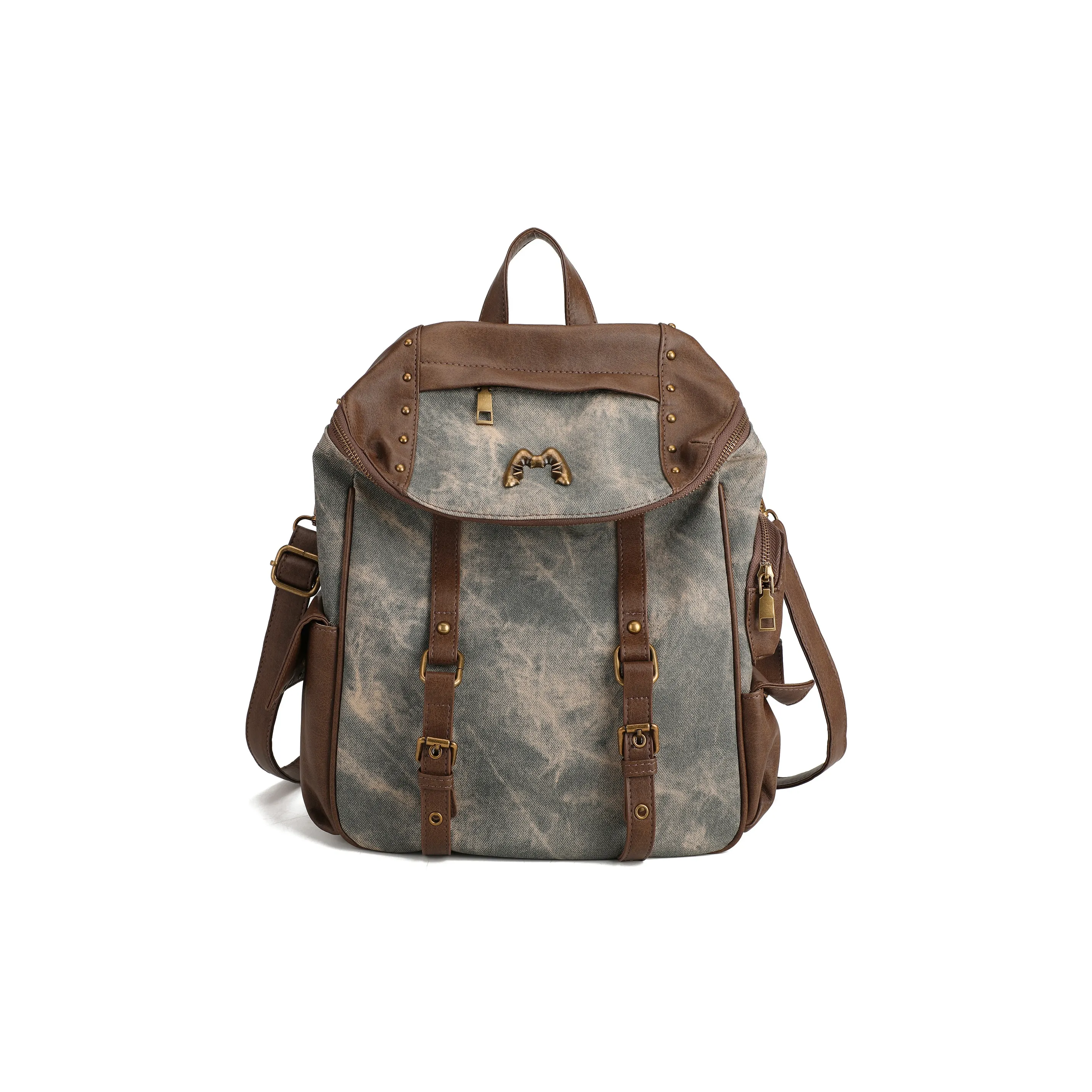 LINLIYOUMAO Рюкзак из синтетической кожи стандартный женский серый золотой розовый