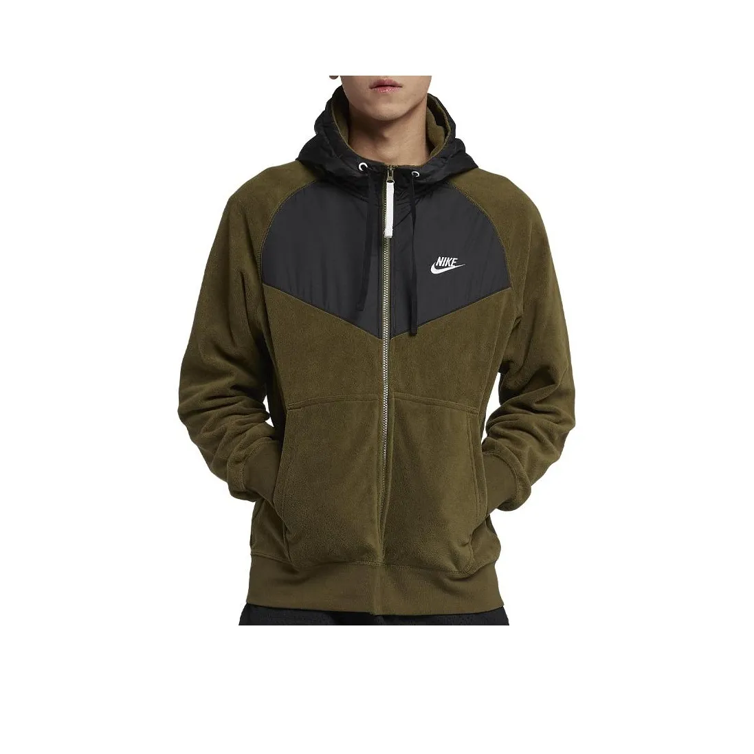 Nike Оливково-зеленый Мужские Куртки