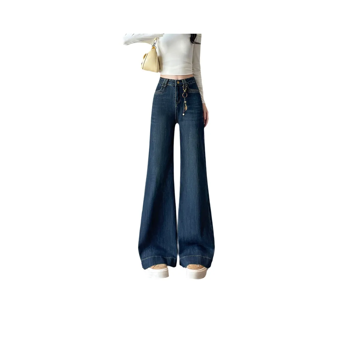 SITOL Джинсы Женские Винтаж Синий