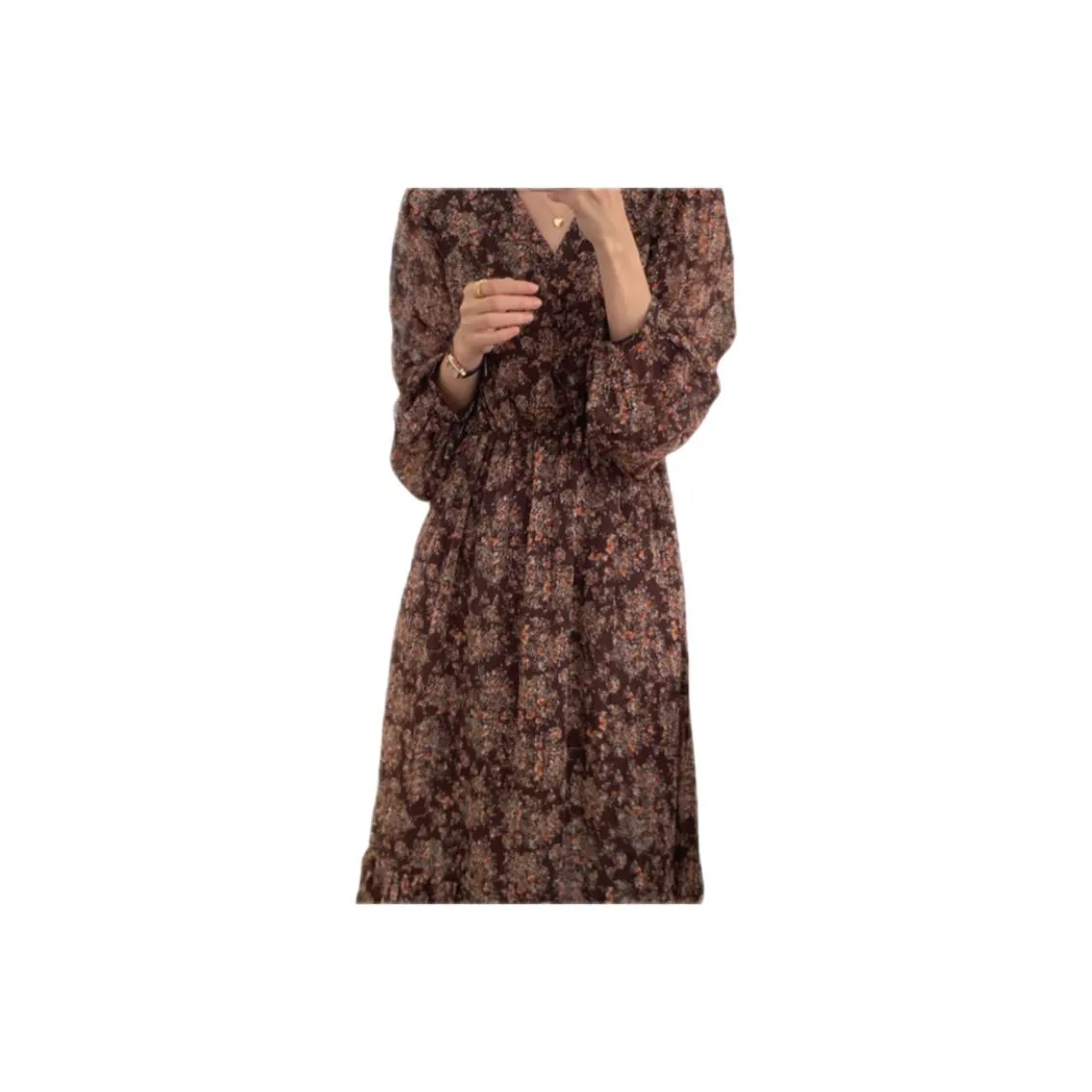 Genius Pooh Женская одежда Длинное платье с длинными рукавами для женщин