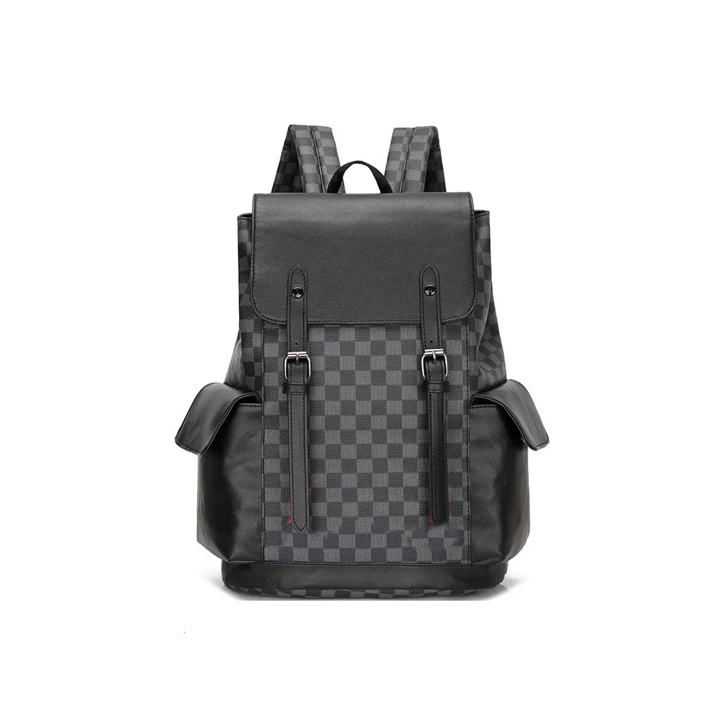 Lv Fielder Нейлон Рюкзак Средний Черный