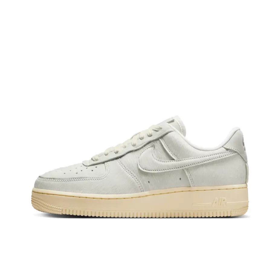 Nike Air FORCE 1 Slip-on Устойчивый к истиранию Низкий Топ Скейтбординг Женские Бежевые