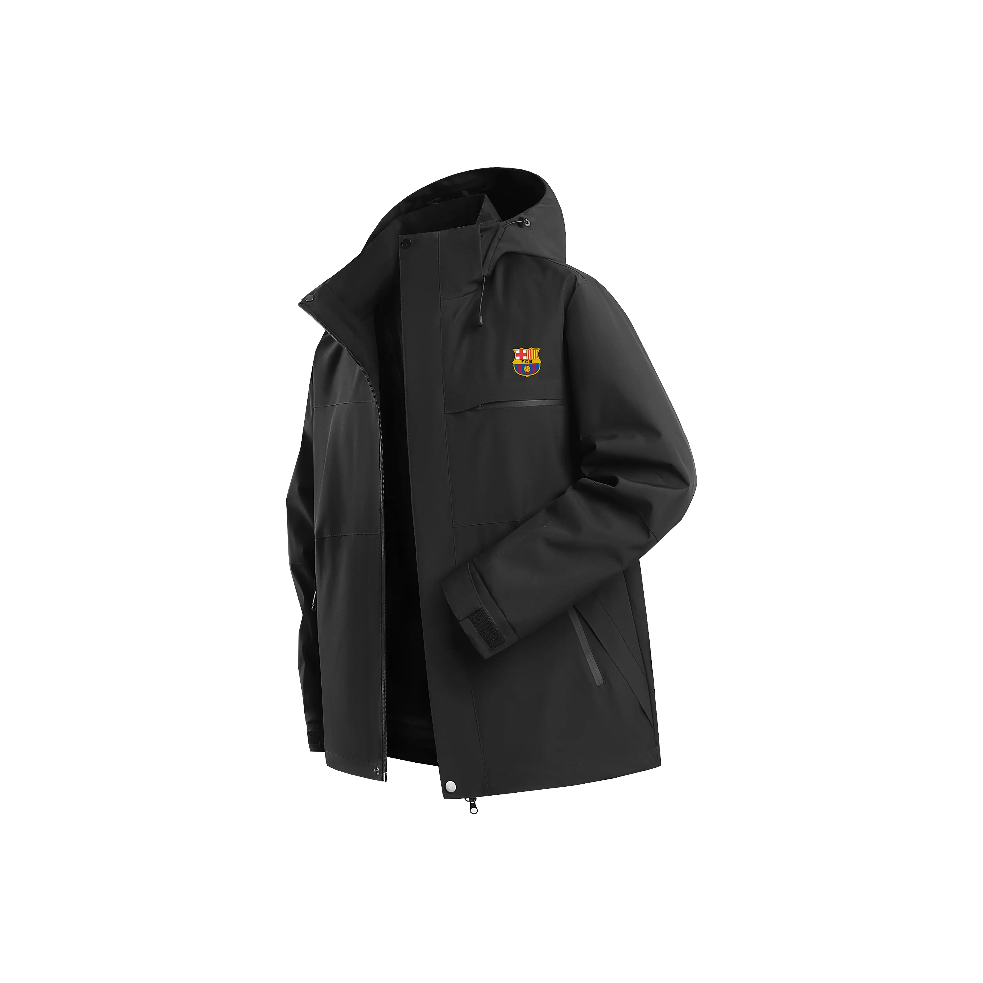 FCB ARCELONA Городская жизнь Путешествие Коммутирование Водонепроницаемый Ветрозащитный Дышащий и Теплоизоляционный Ветровка Унисекс