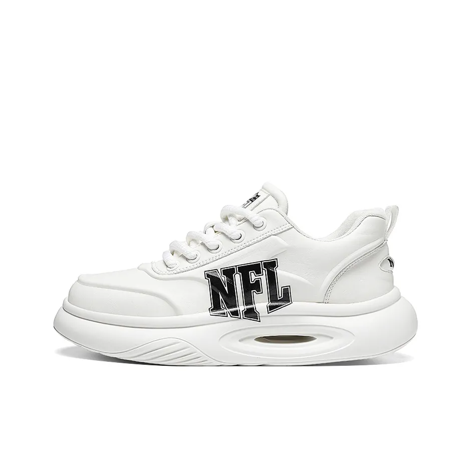 NFL Basic Logo Loose Fit White Sneakers Low Top Casual Shoes Unisex