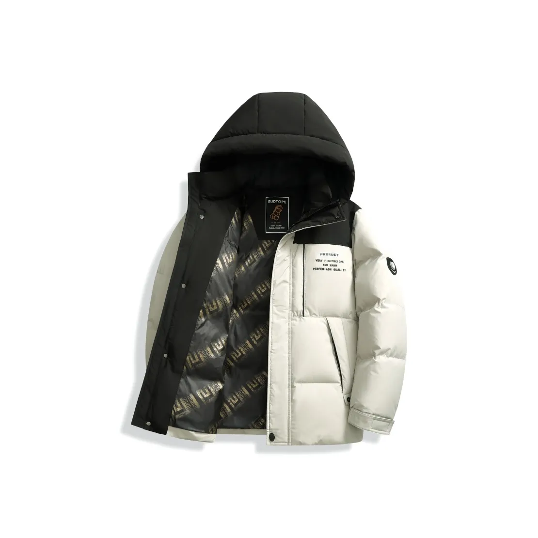 COMBO Утолщенный зимний термопальто из утиного пуха мужское