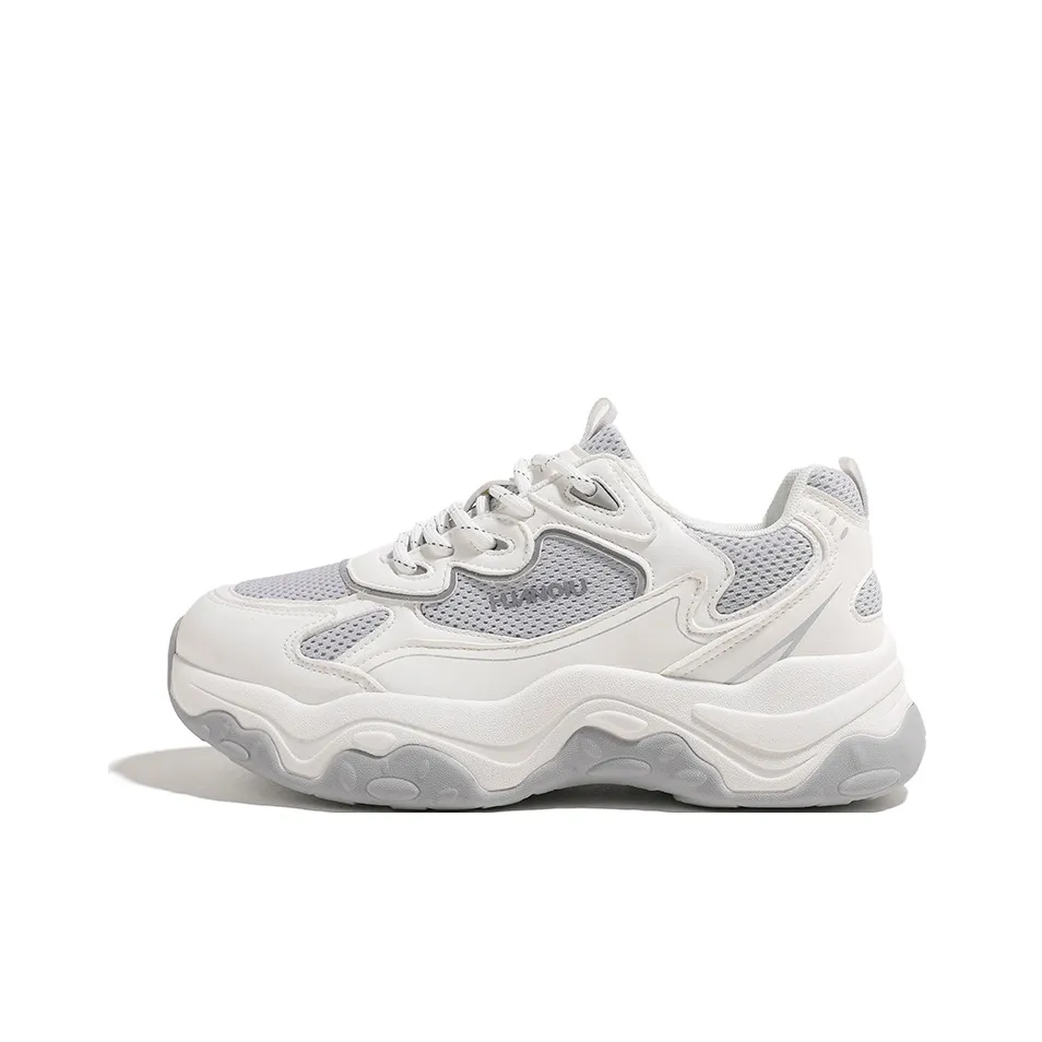 HUANQIU Износостойкий Легкий Увеличивающий Высоту Низкий Топ Кроссовки с Толстой Подошвой Женские